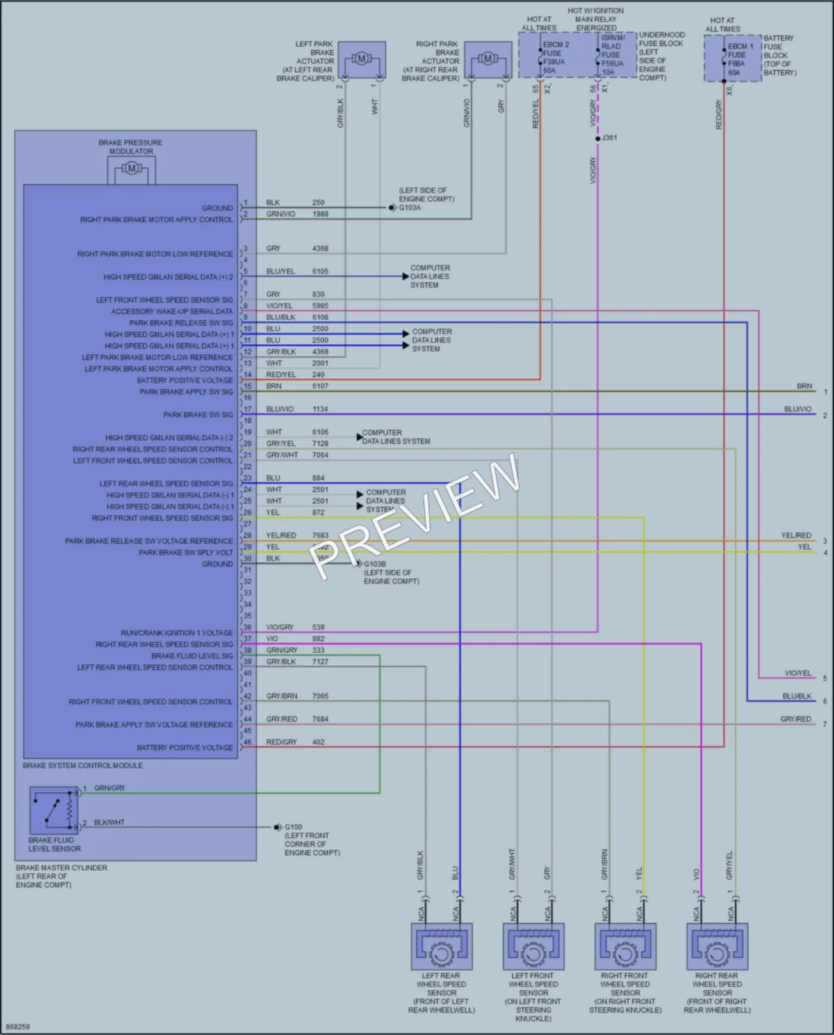 2024 Buick Envista Anti Lock Brakes wiring diagram preview
