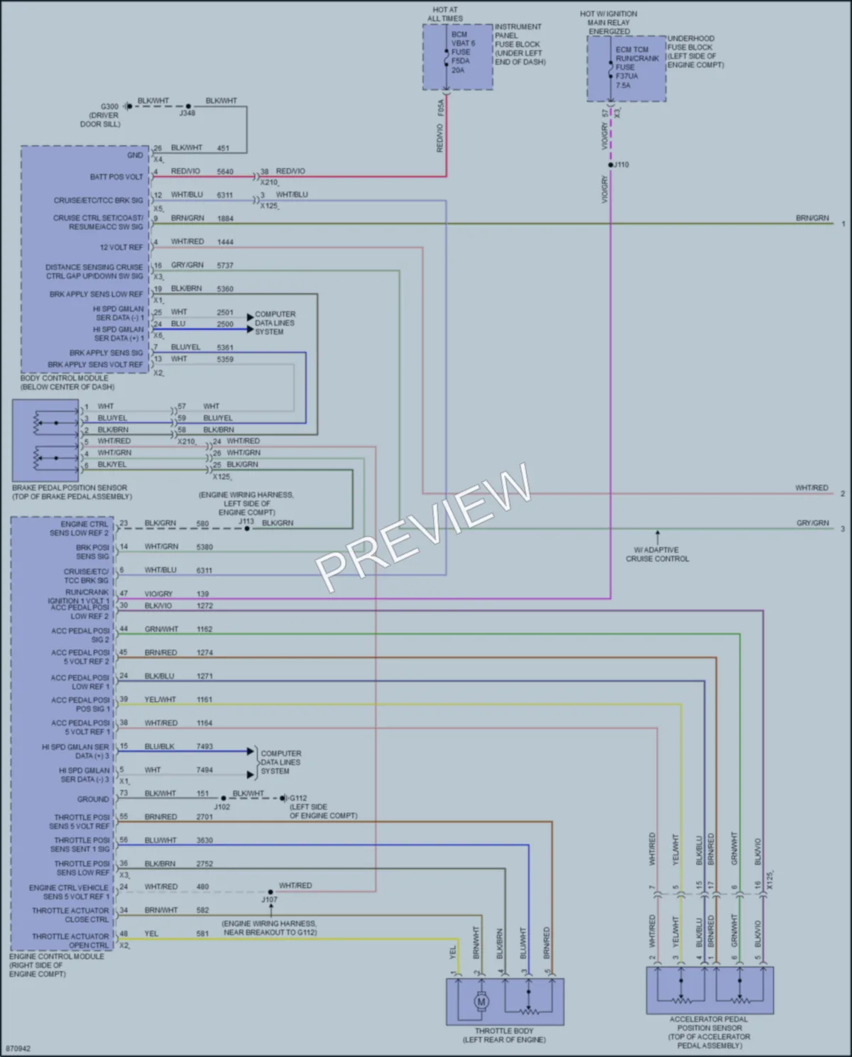 2024 Buick Envista Cruise Control wiring diagram preview