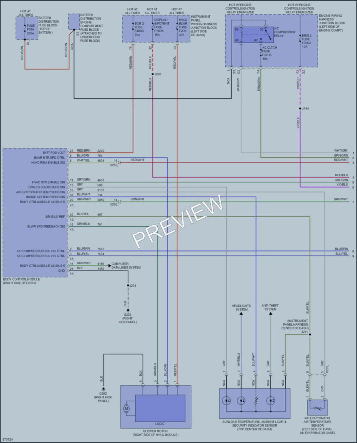 2024 Cadillac CT4 Air Conditioning Wiring Diagrams protected preview