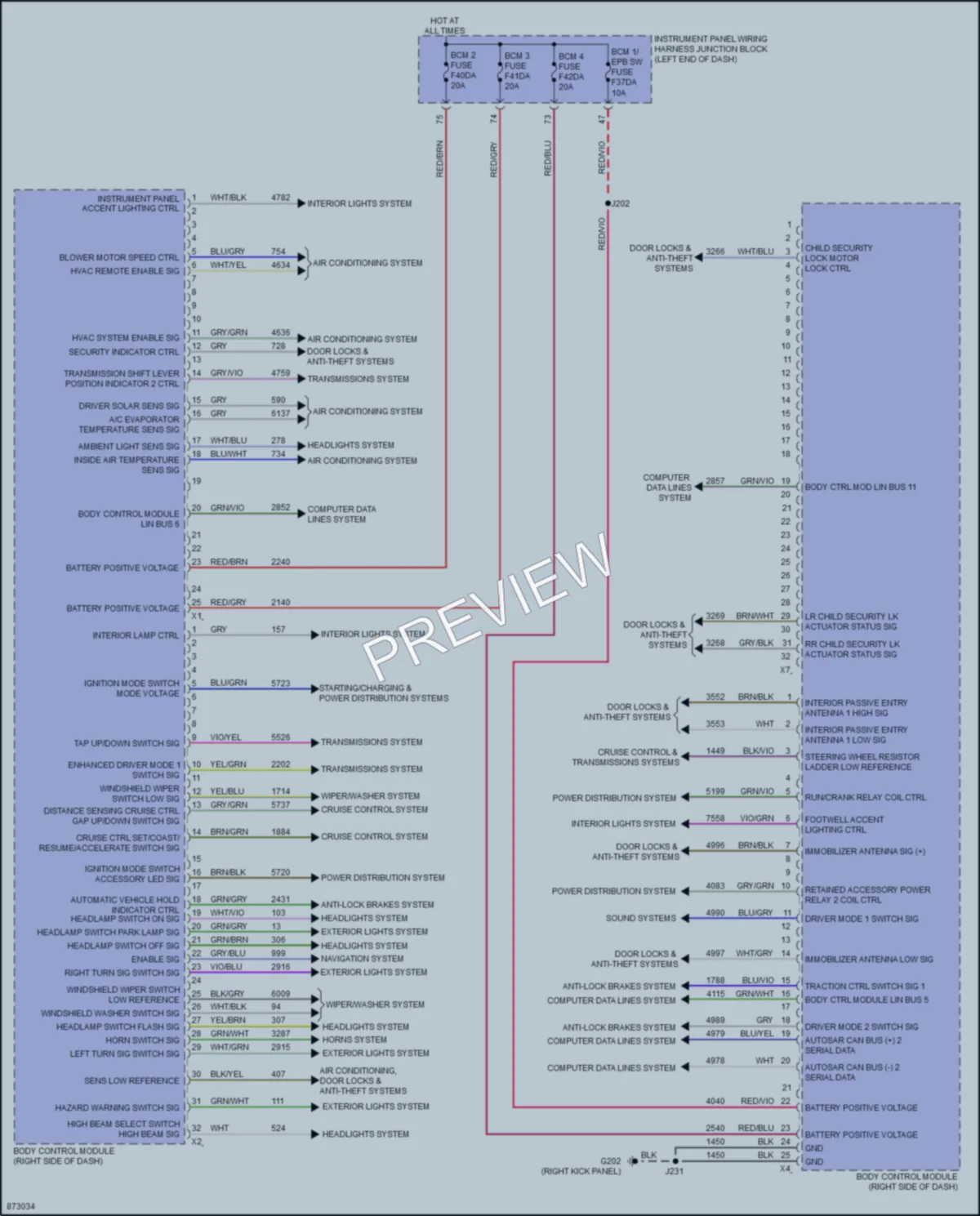 2024 Cadillac CT4 Body Control Modules Wiring Diagrams protected preview