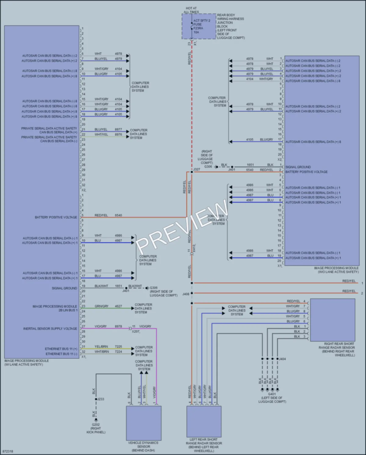 2024 Cadillac CT4V Instrument Cluster wiring diagram preview