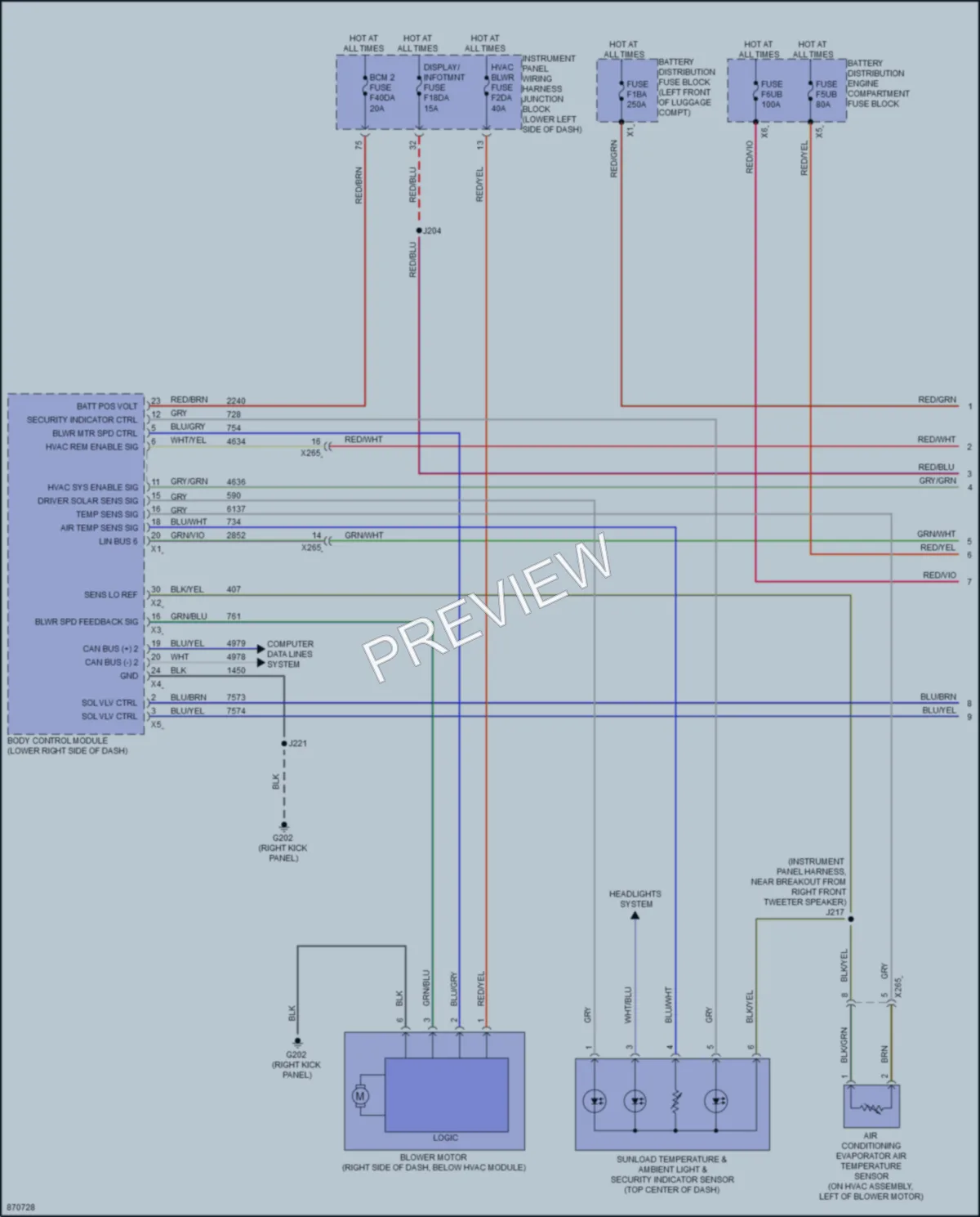 2024 Cadillac CT5 Air Conditioning wiring diagram preview