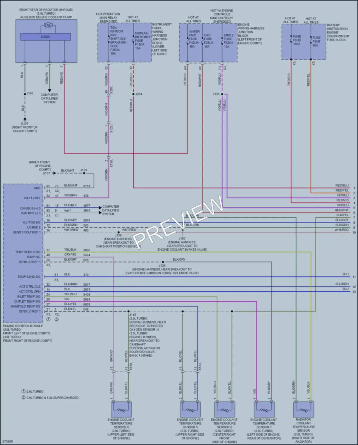 2024 Cadillac CT5V Cooling Fan wiring diagram preview