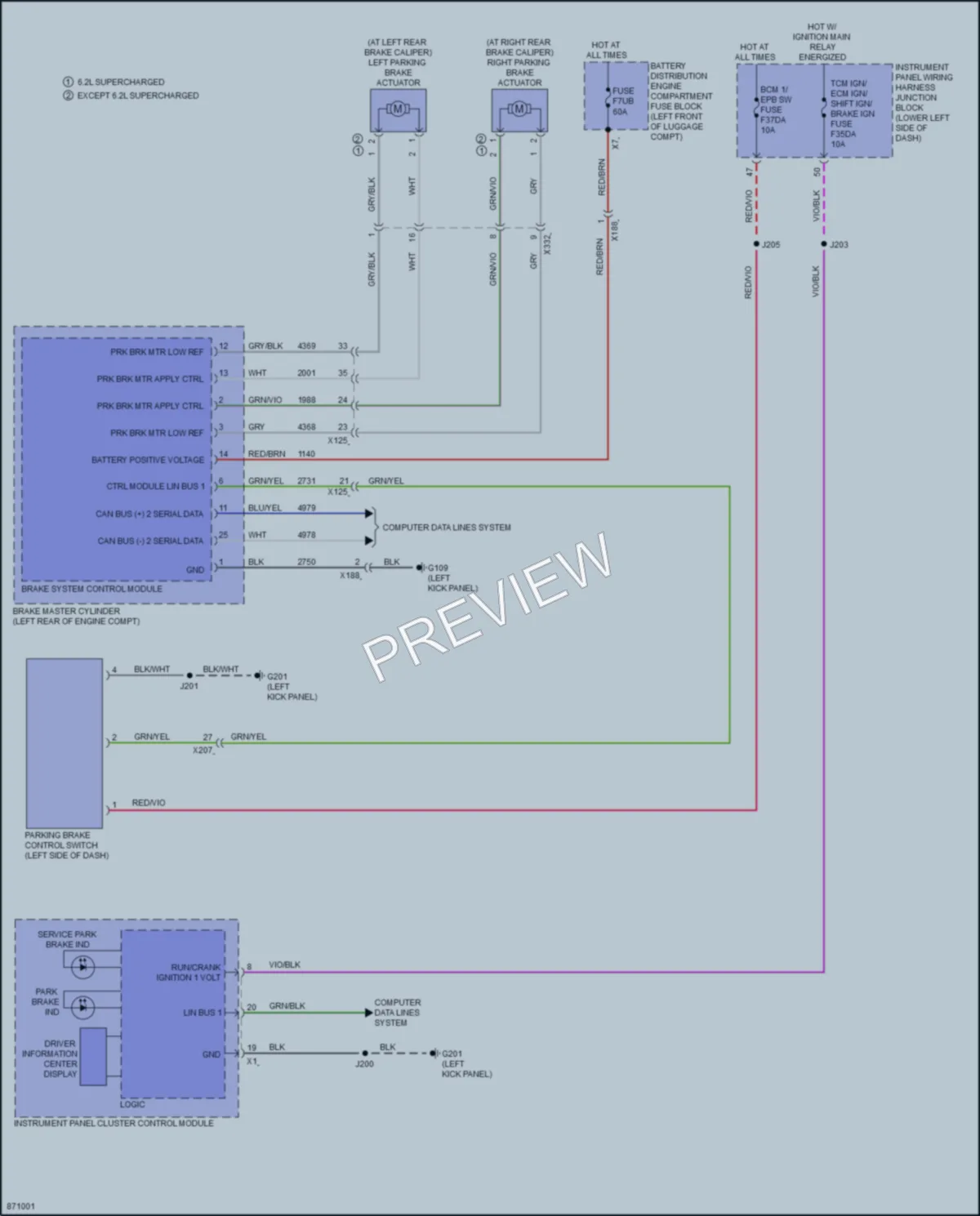 2024 Cadillac CT5V Shift Interlock wiring diagram preview