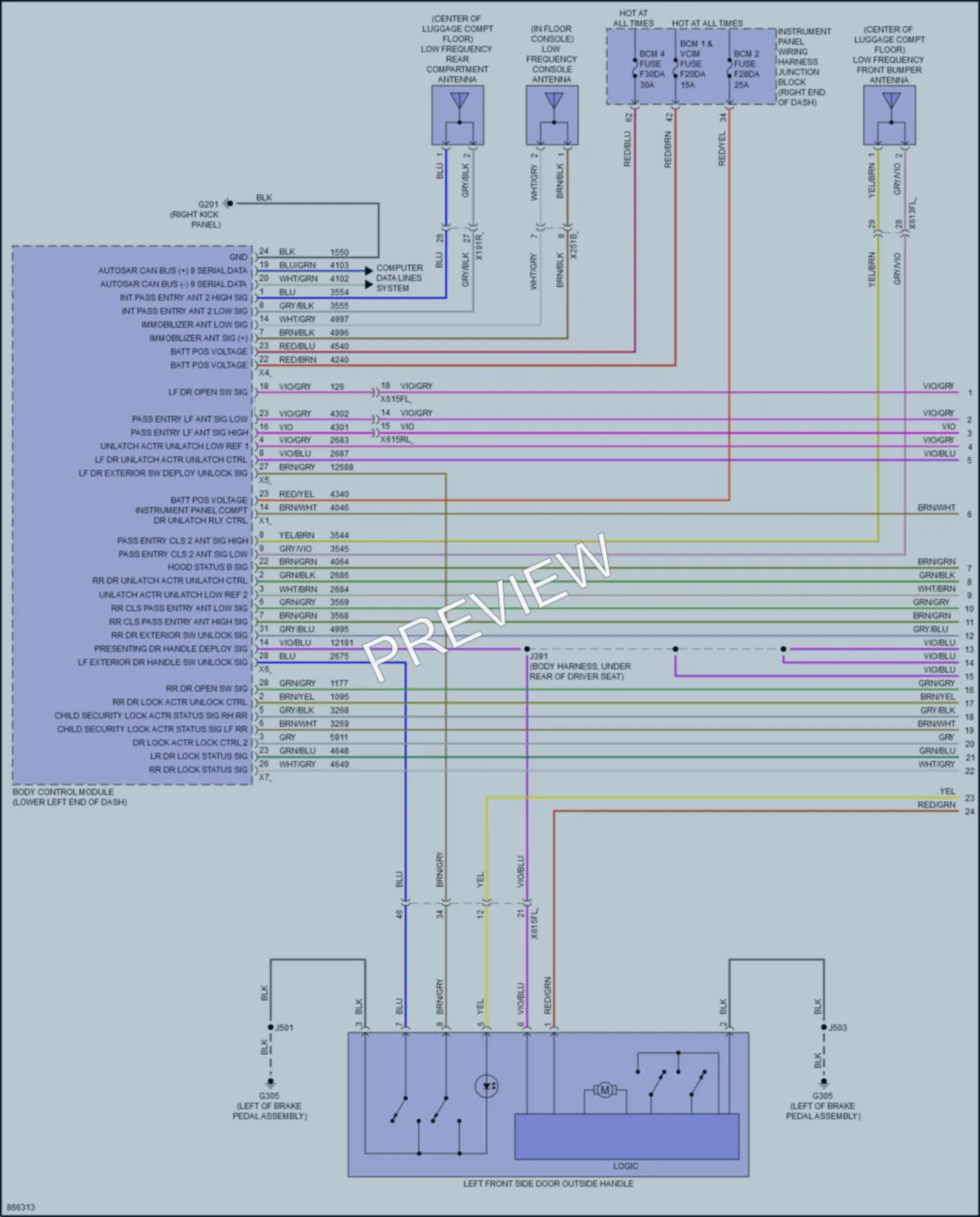 2024 Cadillac Lyriq Anti Theft wiring diagram preview
