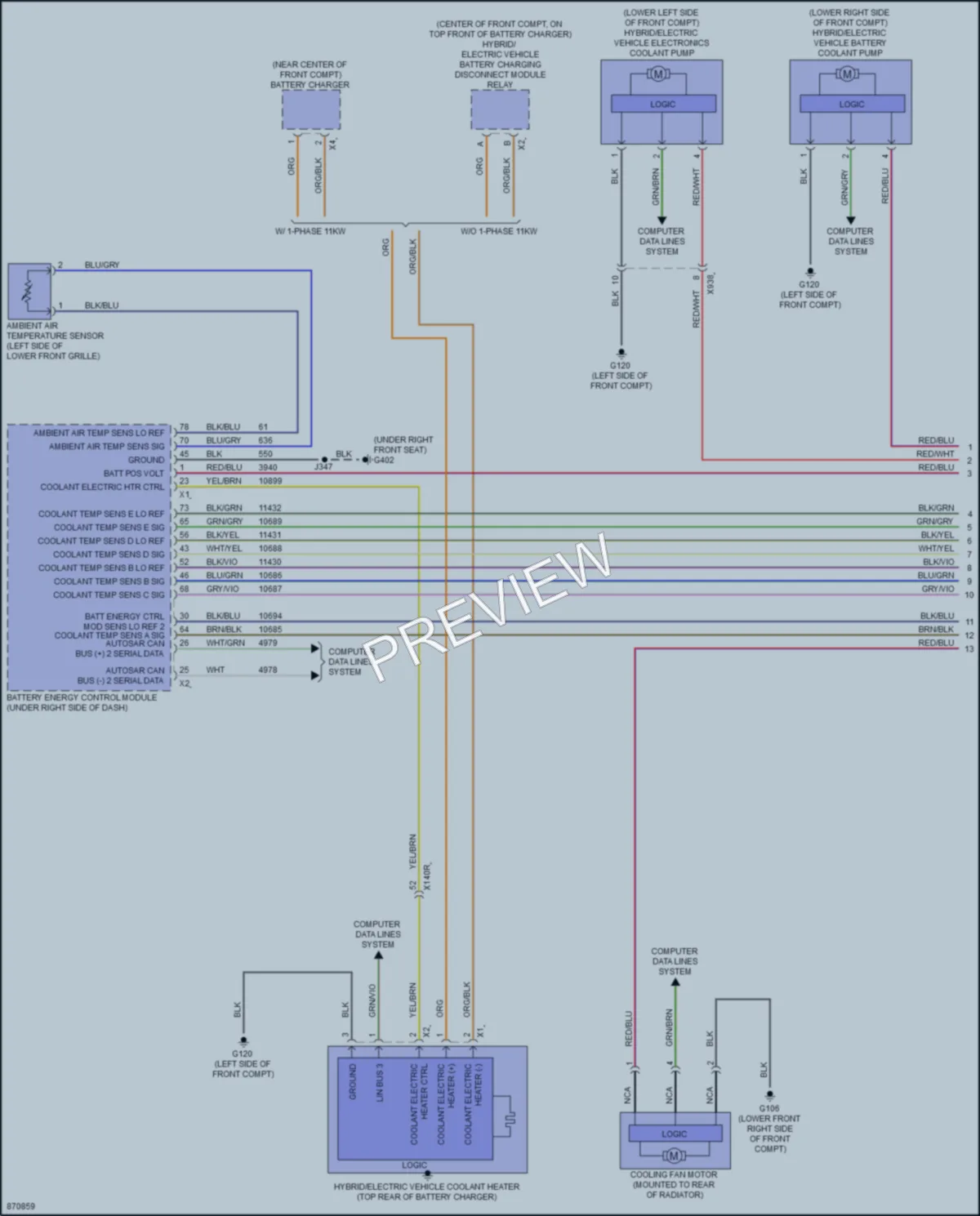 2024 Cadillac Lyriq Cooling Fan wiring diagram preview