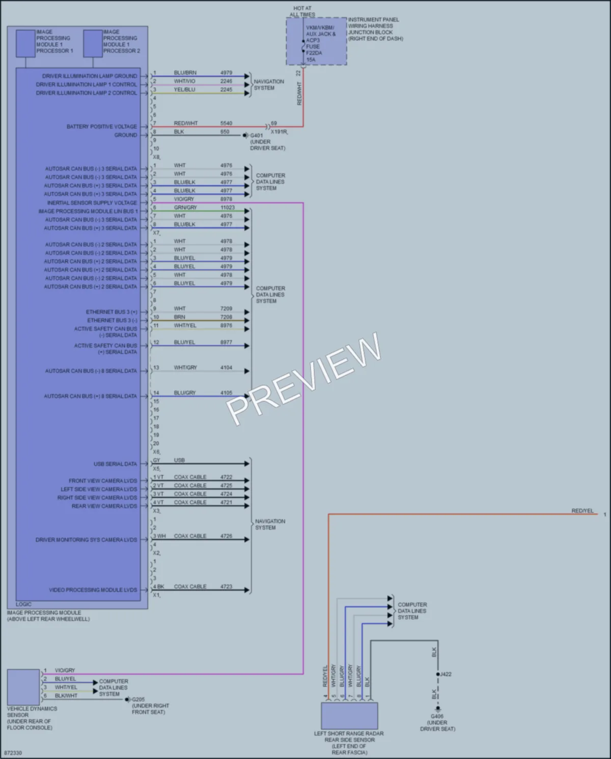 2024 Cadillac Lyriq Instrument Cluster wiring diagram preview
