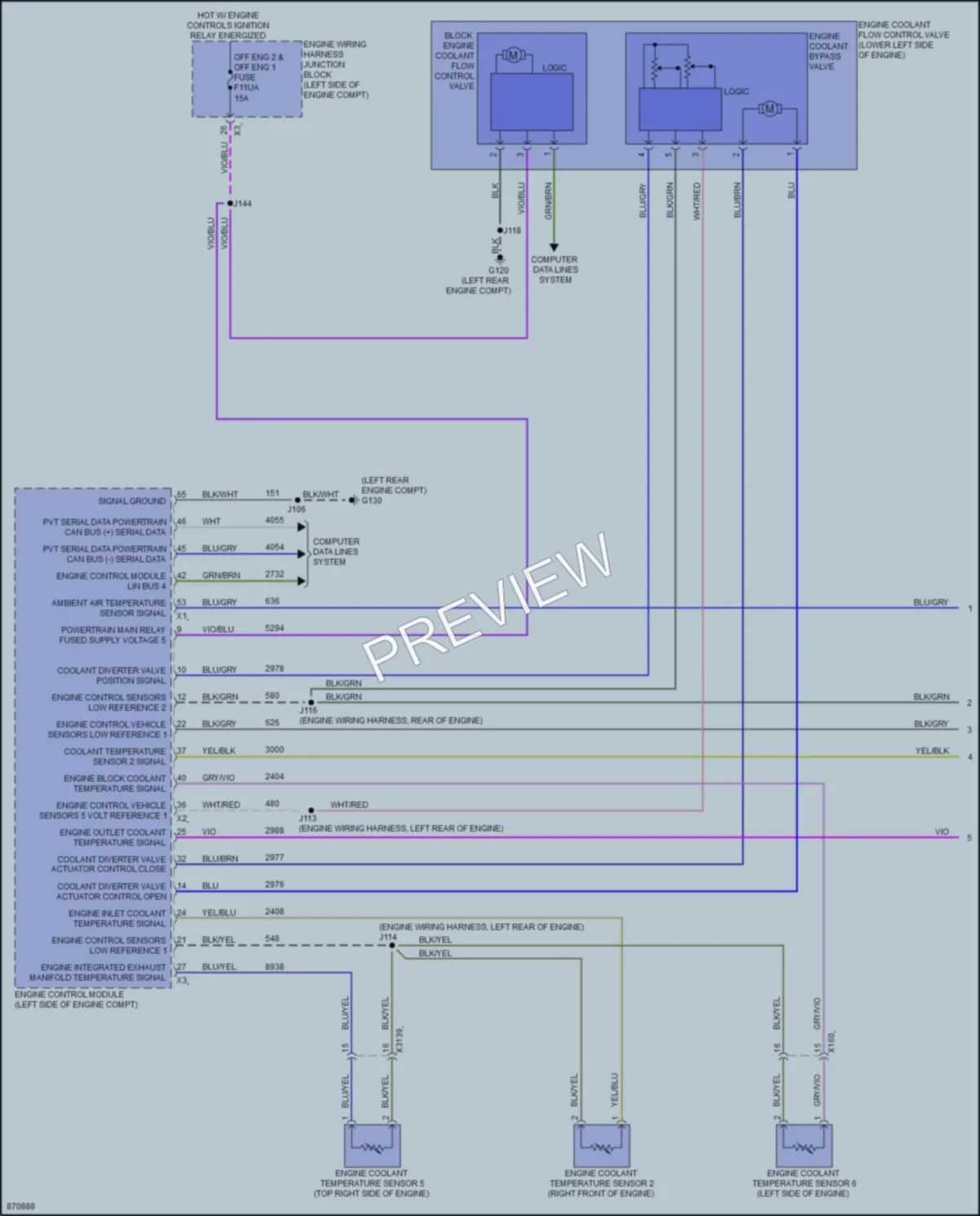 2024 Cadillac XT4 Cooling Fan wiring diagram preview