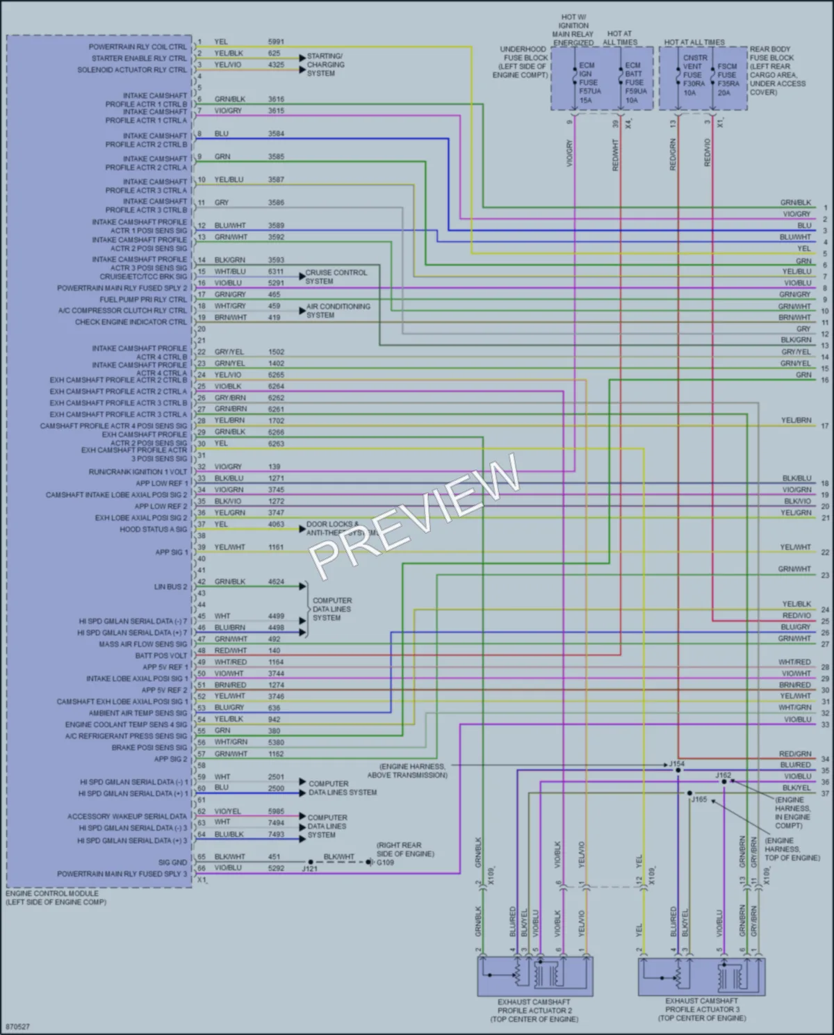 2024 Cadillac XT6 Engine Performance wiring diagram preview