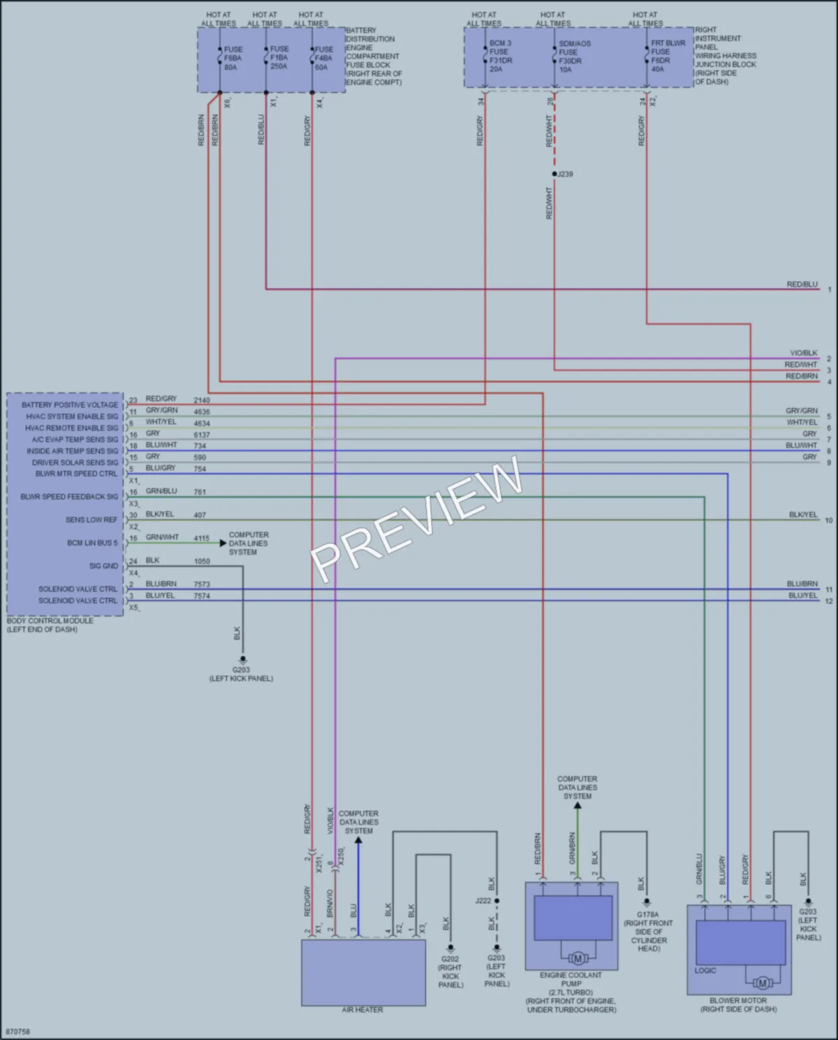 2024 Chevrolet 1500Silverado Air Conditioning Wiring Diagrams protected preview