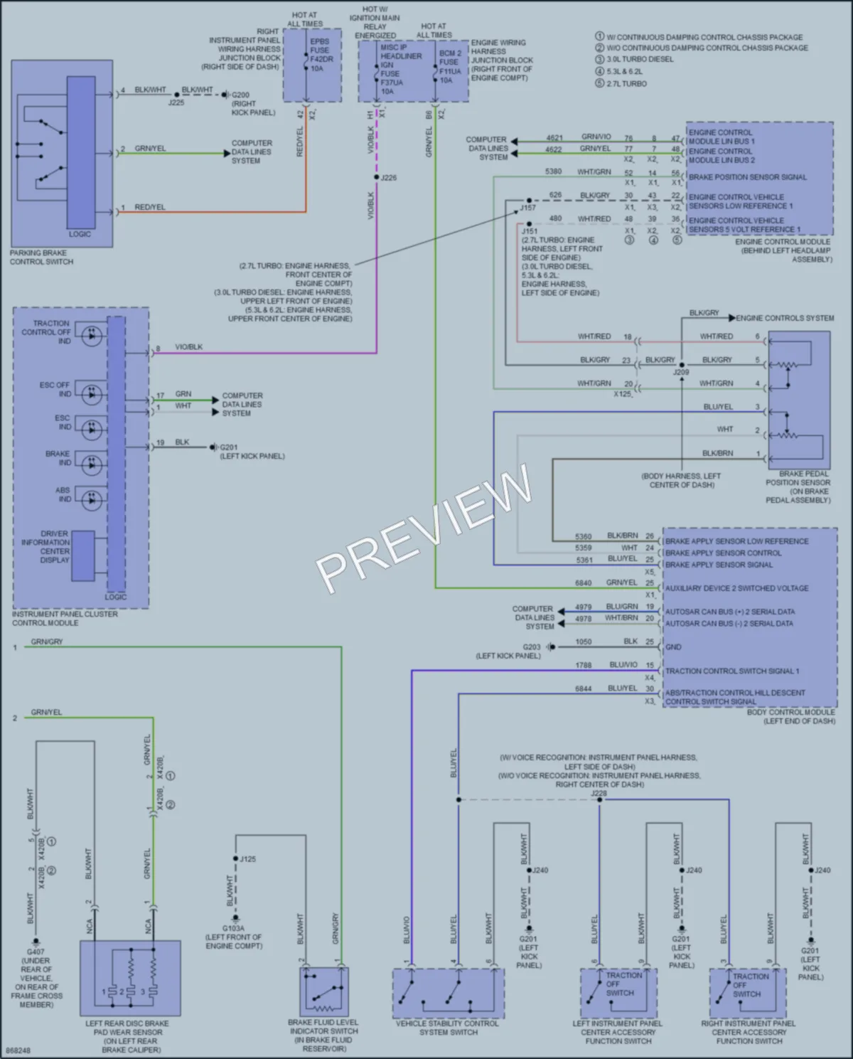 2024 Chevrolet 1500Silverado Anti Lock Brakes Wiring Diagrams protected preview