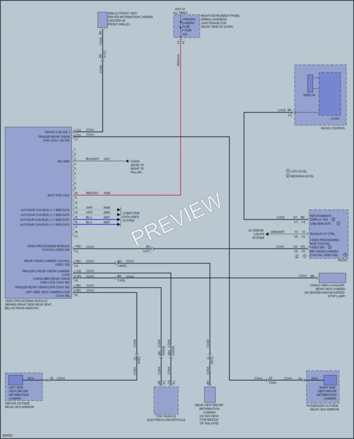 2024 Chevrolet 1500Silverado Navigation wiring diagram preview