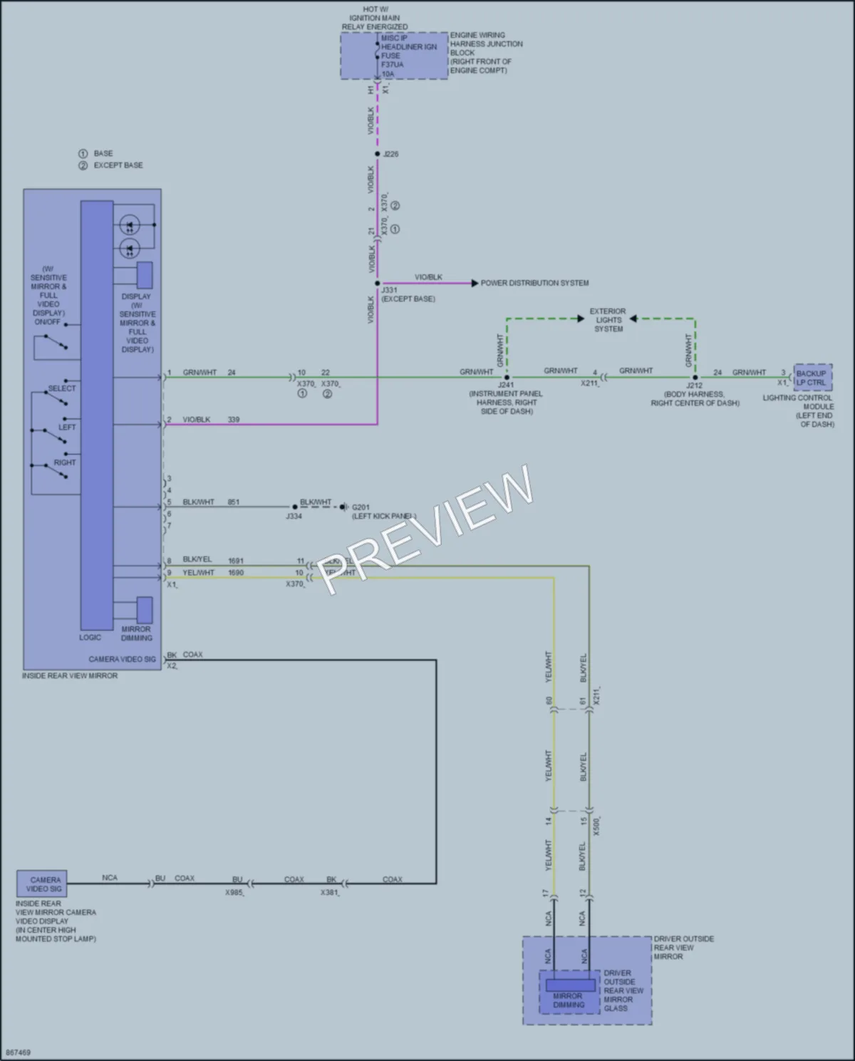 2024 Chevrolet 1500Silverado Power Mirrors wiring diagram preview