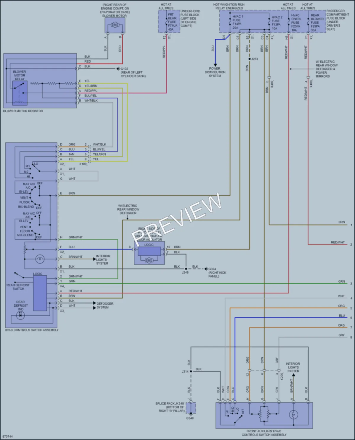 2024 Chevrolet 2500Express Air Conditioning wiring diagram preview