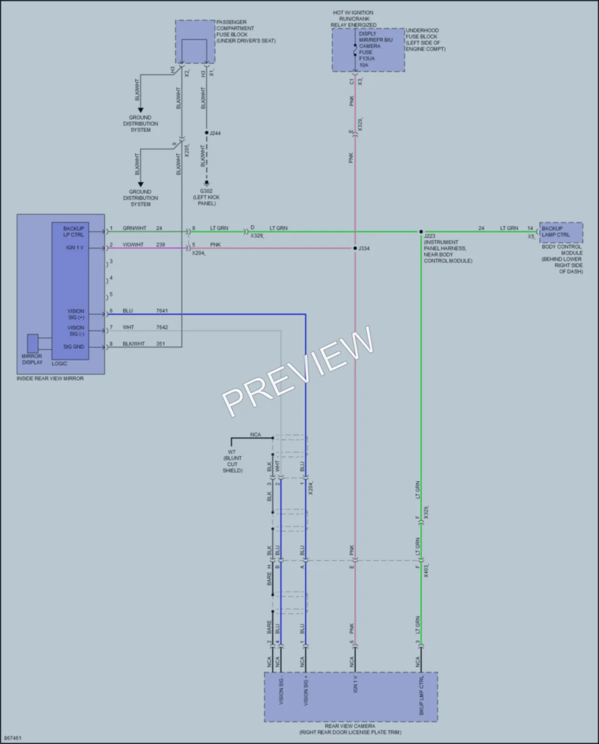 2024 Chevrolet 3500Express Power Mirrors wiring diagram preview