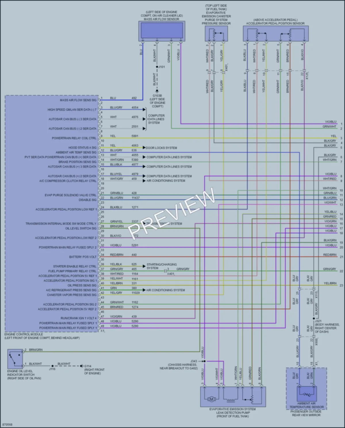 2024 Chevrolet 3500HDSilverado Engine Performance wiring diagram preview