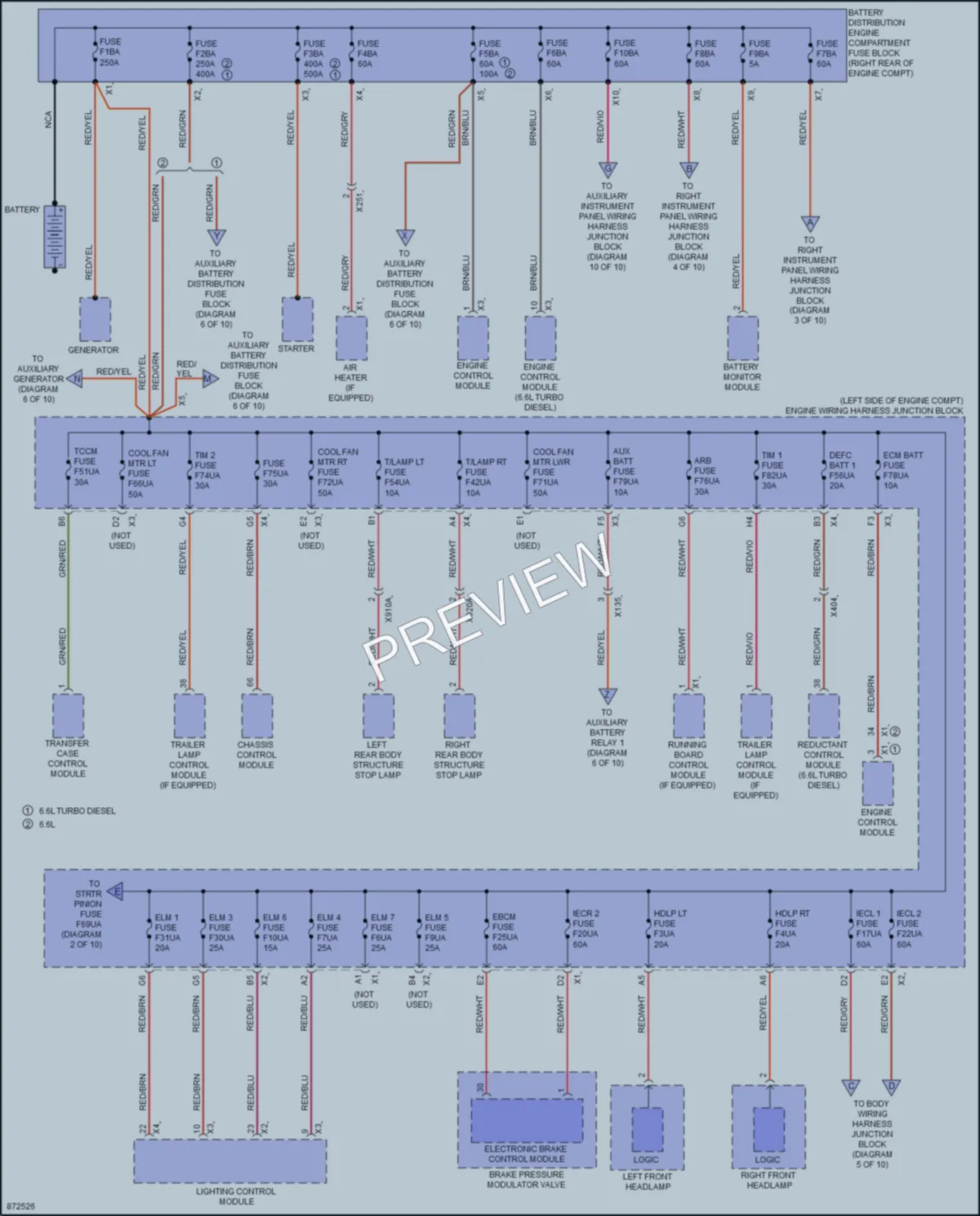 2024 Chevrolet 3500HDSilverado Power Distribution wiring diagram preview
