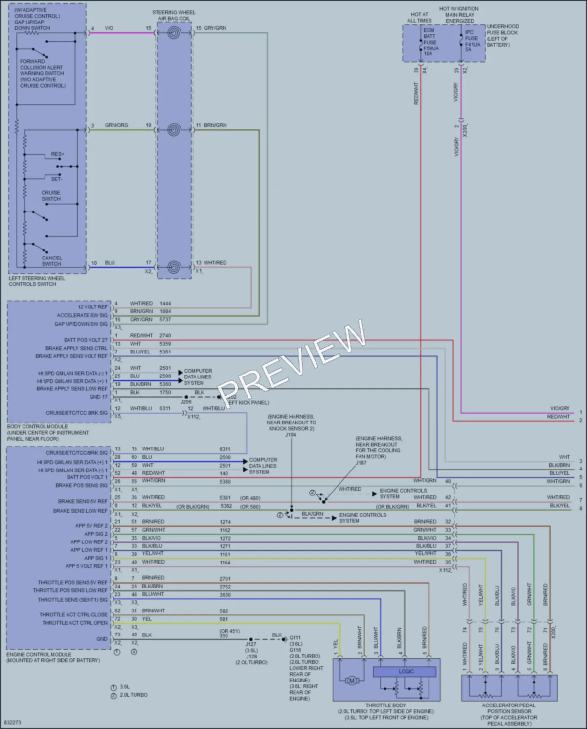 2024 Chevrolet Blazer Cruise Control wiring diagram preview