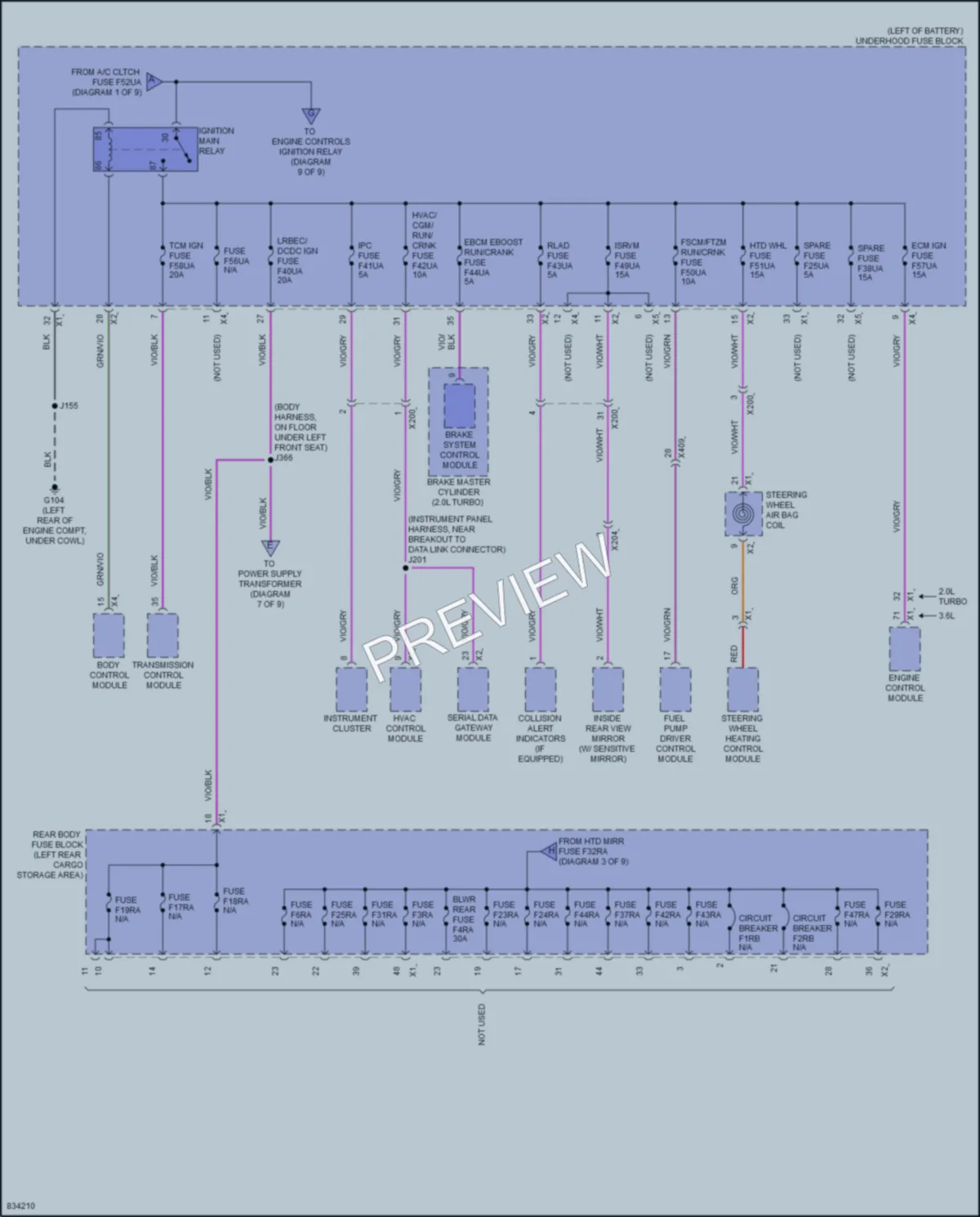 2024 Chevrolet Blazer Power Distribution wiring diagram preview