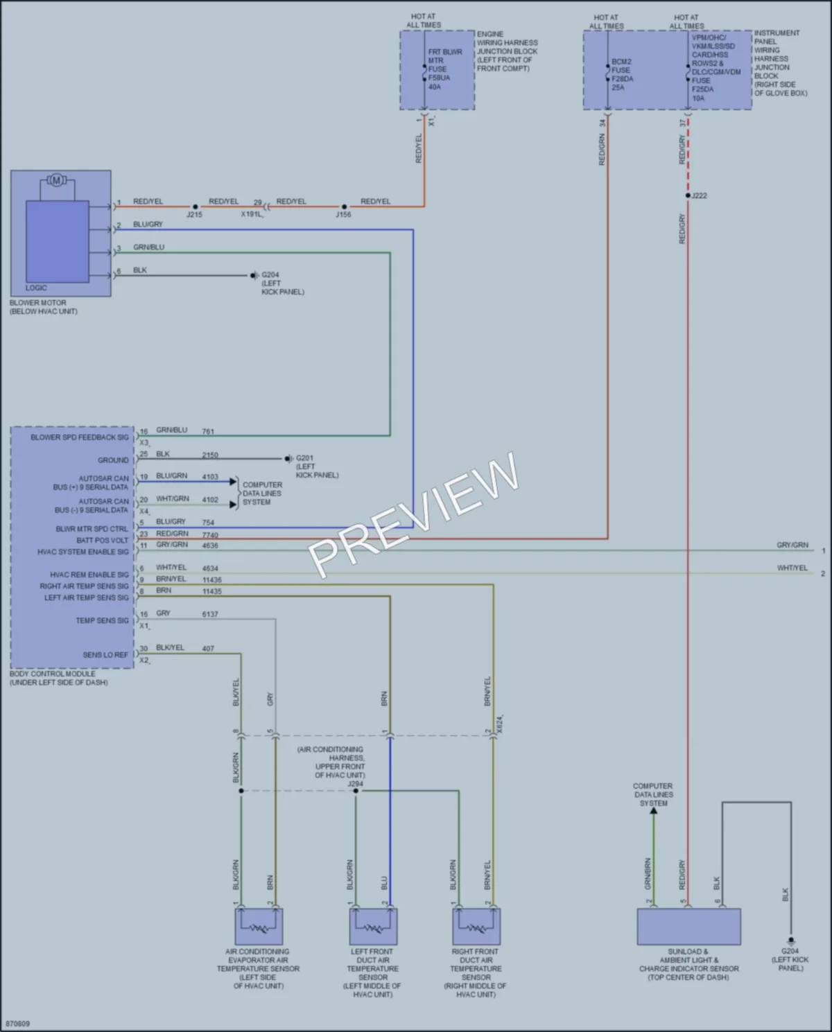2024 Chevrolet BlazerEV Air Conditioning wiring diagram preview