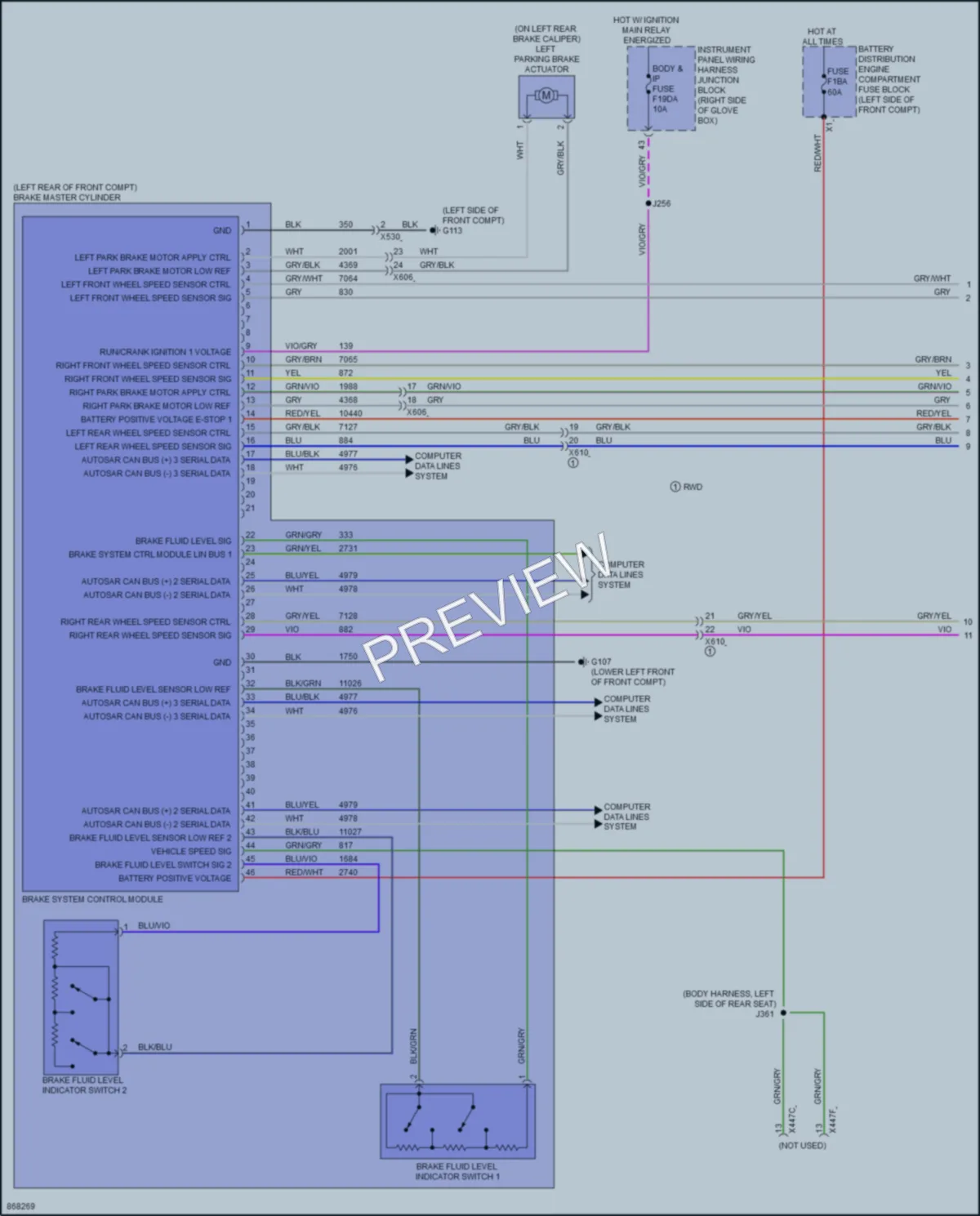 2024 Chevrolet BlazerEV Anti Lock Brakes wiring diagram preview