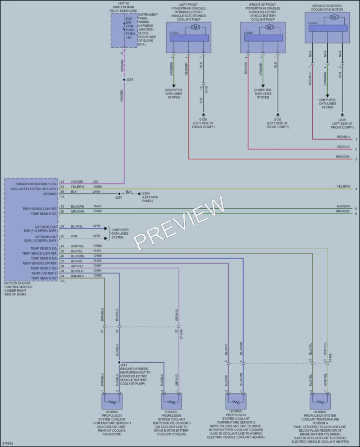 2024 Chevrolet BlazerEV Cooling Fan wiring diagram preview