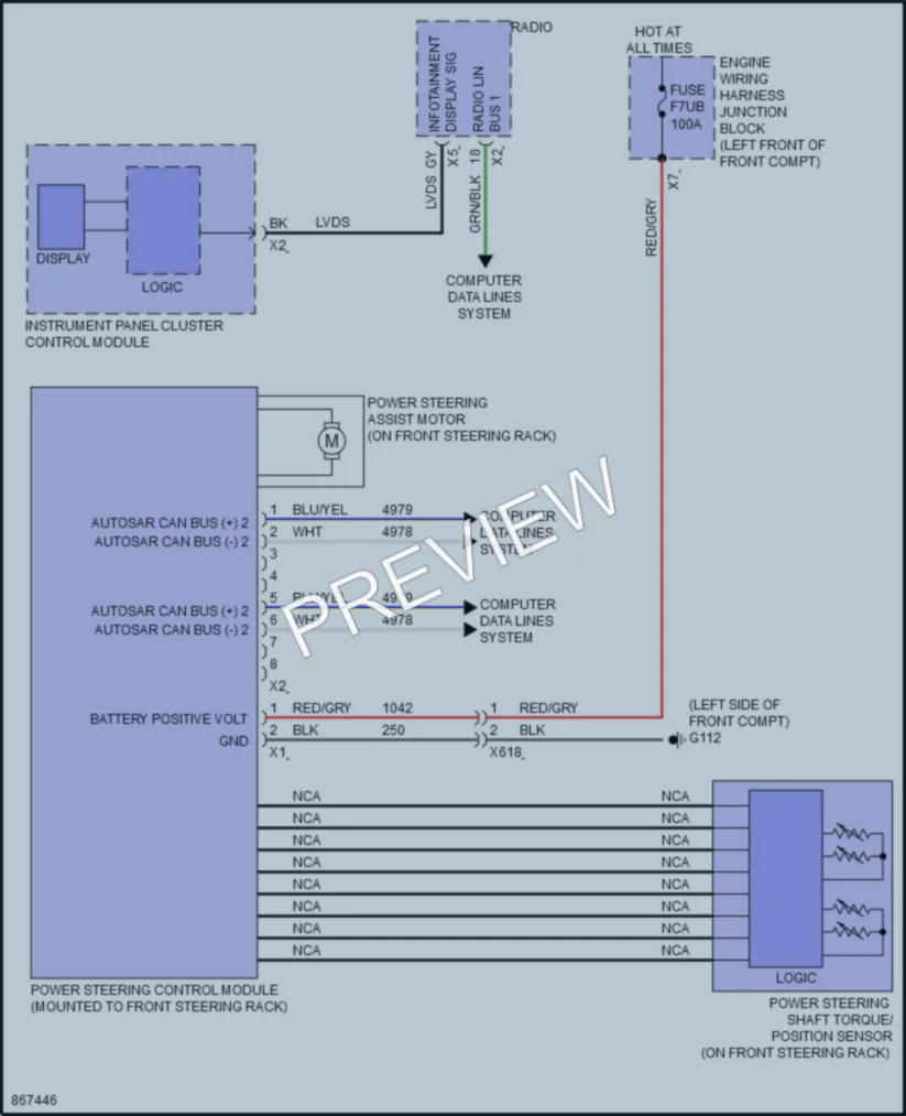 2024 Chevrolet BlazerEV Electronic Power Steering wiring diagram preview