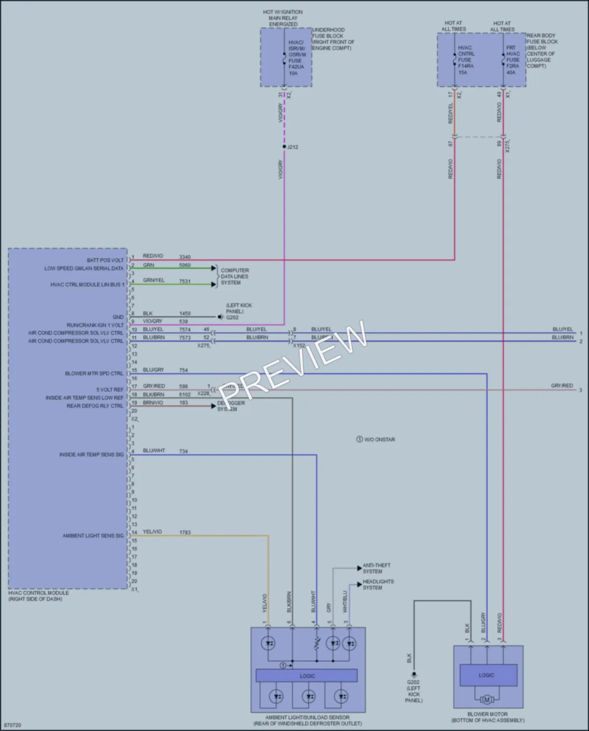 2024 Chevrolet Camaro Air Conditioning wiring diagram preview