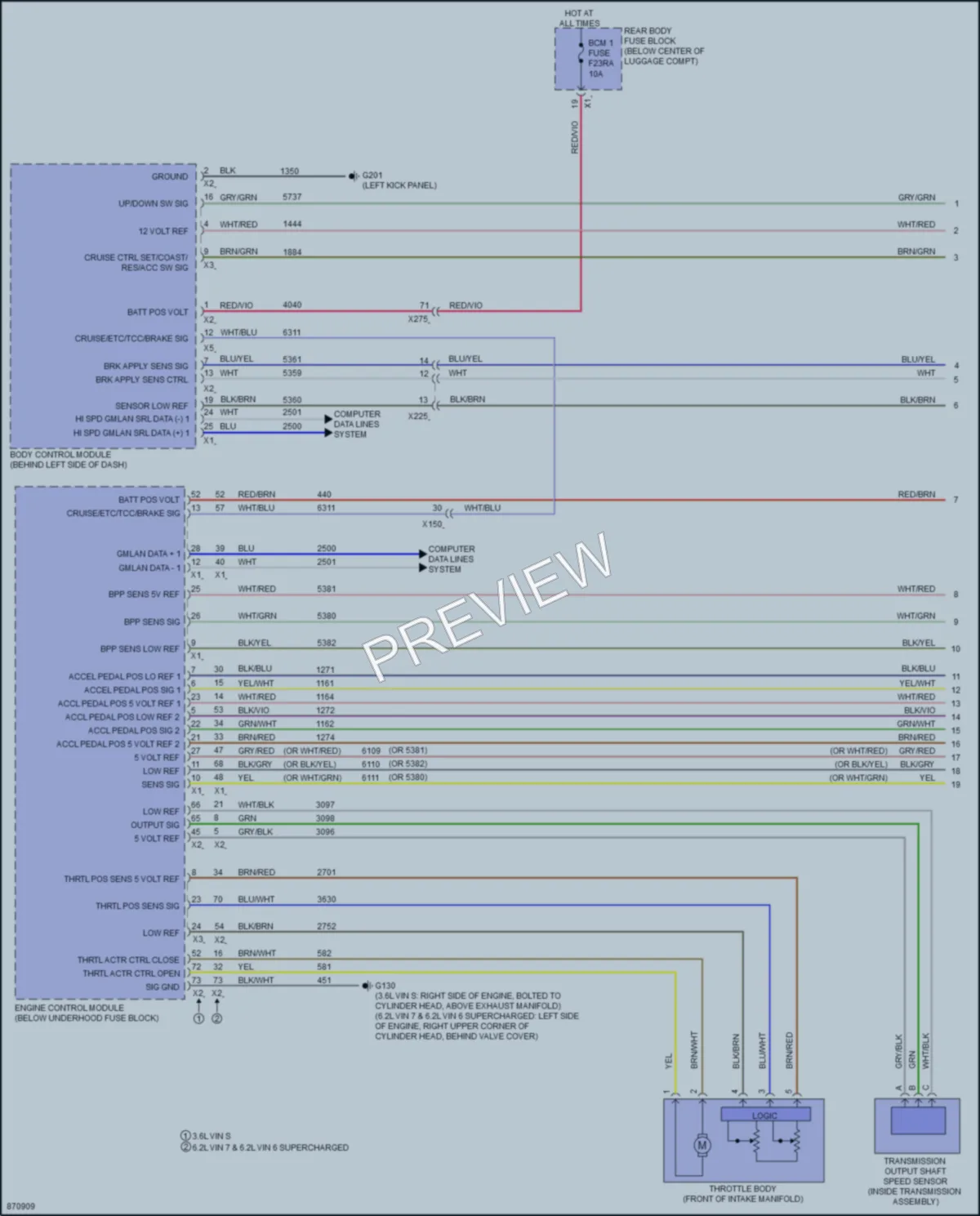 2024 Chevrolet Camaro Cruise Control wiring diagram preview