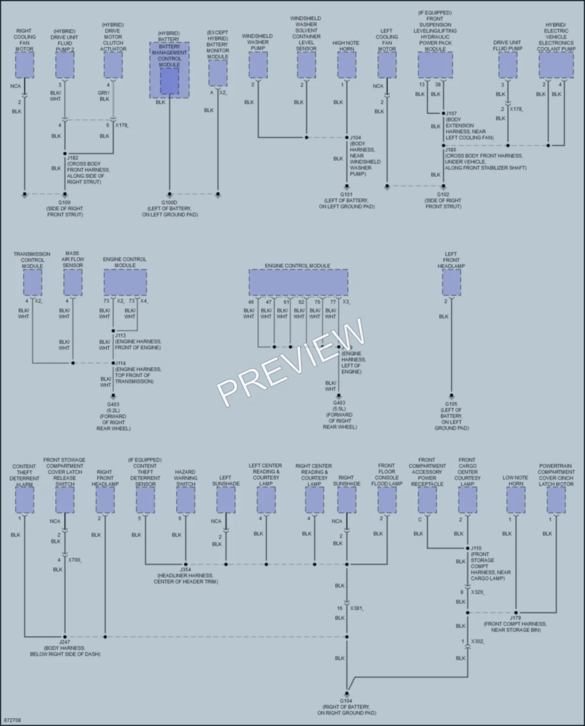 2024 Chevrolet CorvetteERay Ground Distribution wiring diagram preview
