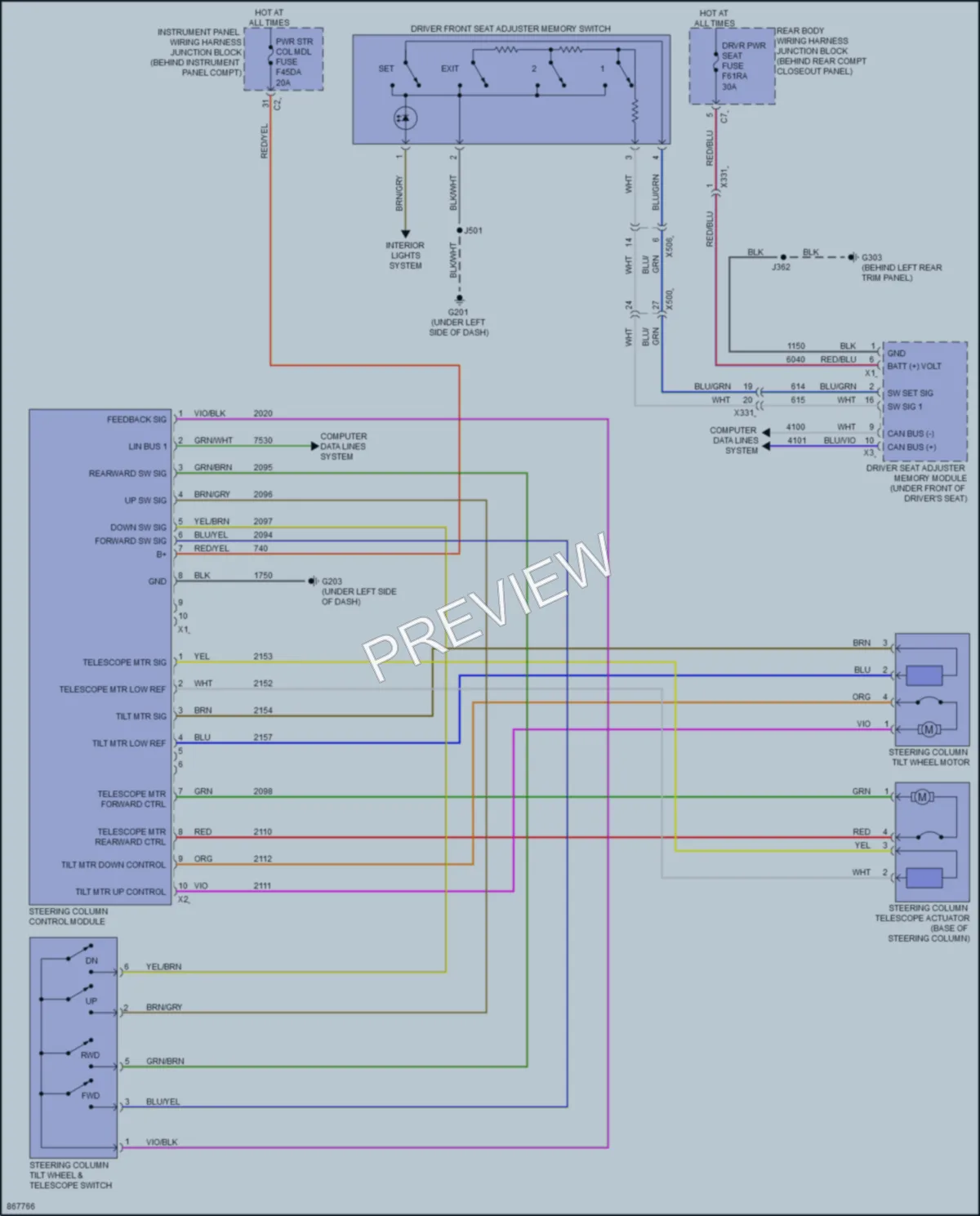 2024 Chevrolet CorvetteERay Memory Systems wiring diagram preview