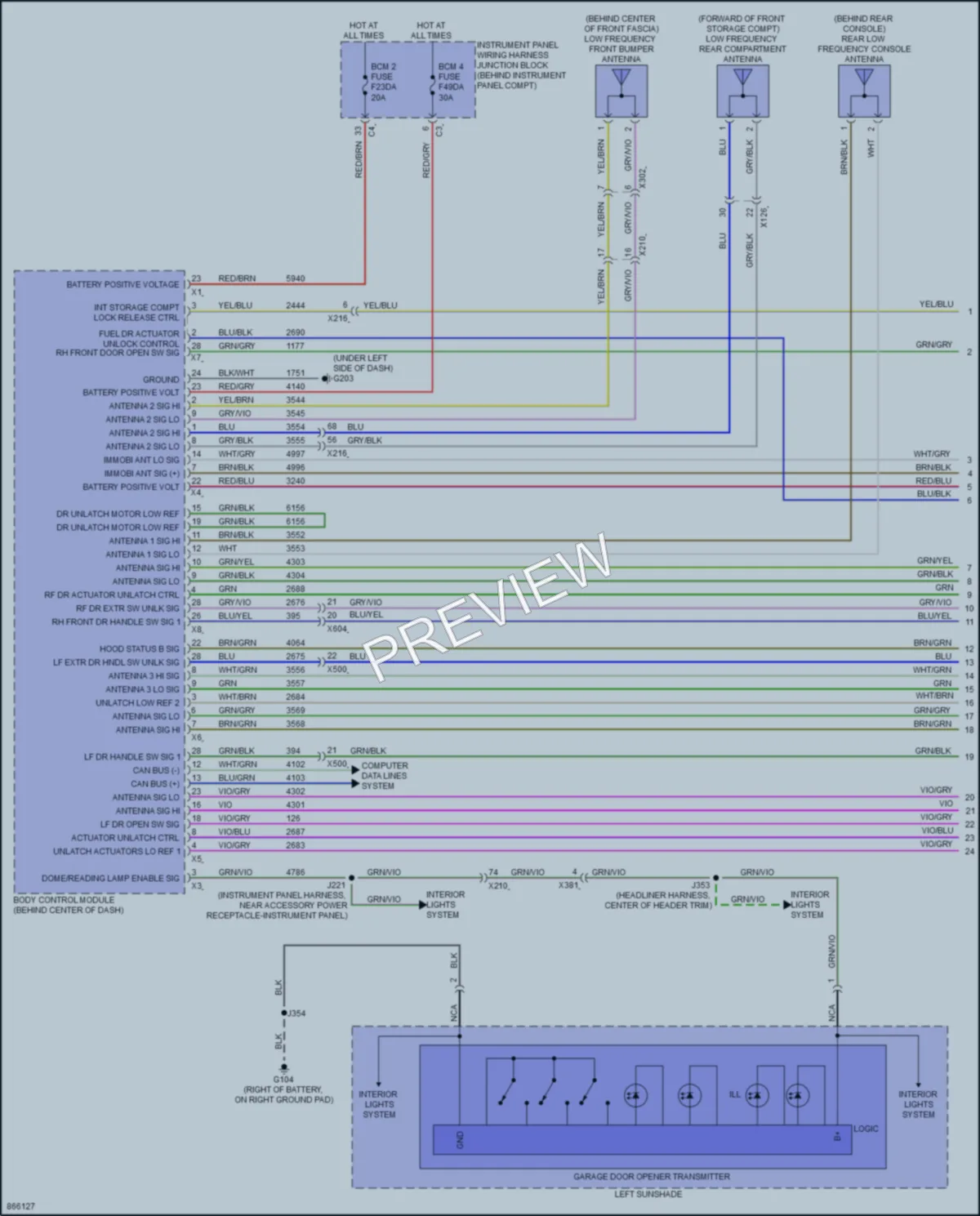 2024 Chevrolet CorvetteERay Power Door Locks wiring diagram preview