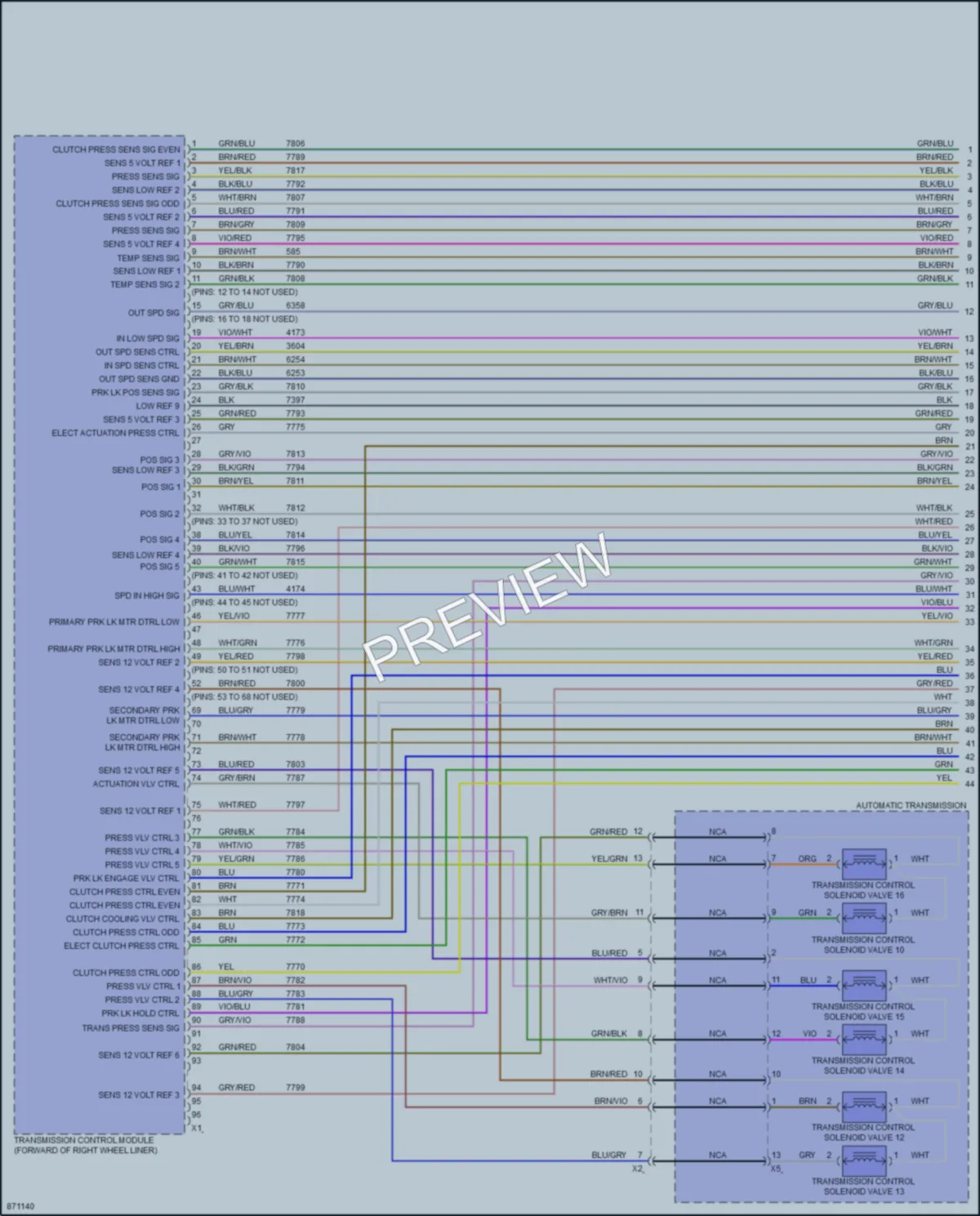 2024 Chevrolet CorvetteERay Transmission wiring diagram preview