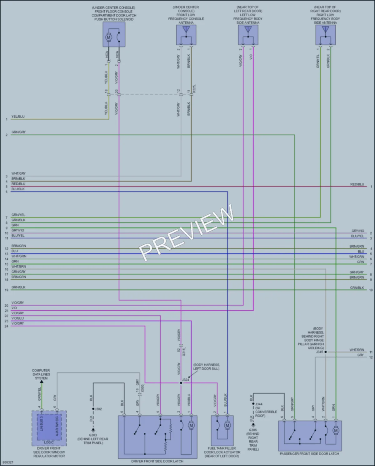 2024 Chevrolet CorvetteStingray Anti Theft wiring diagram preview