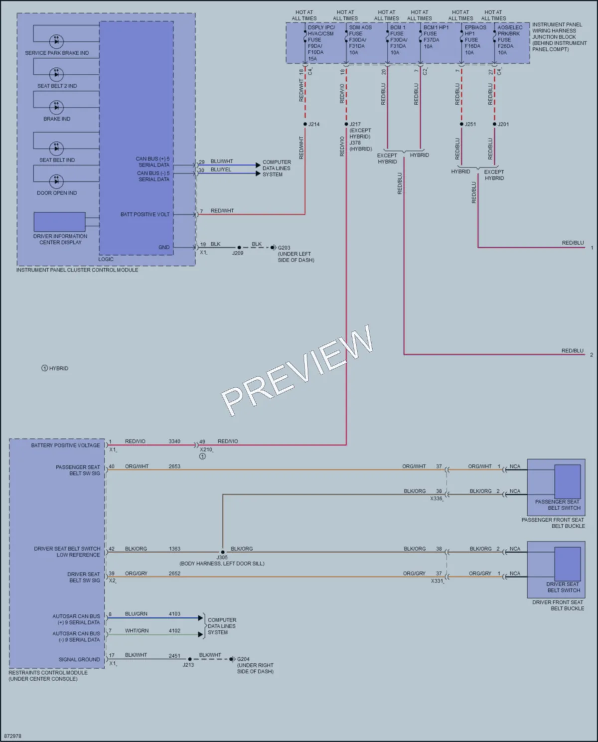 2024 Chevrolet CorvetteStingray Warning Systems wiring diagram preview