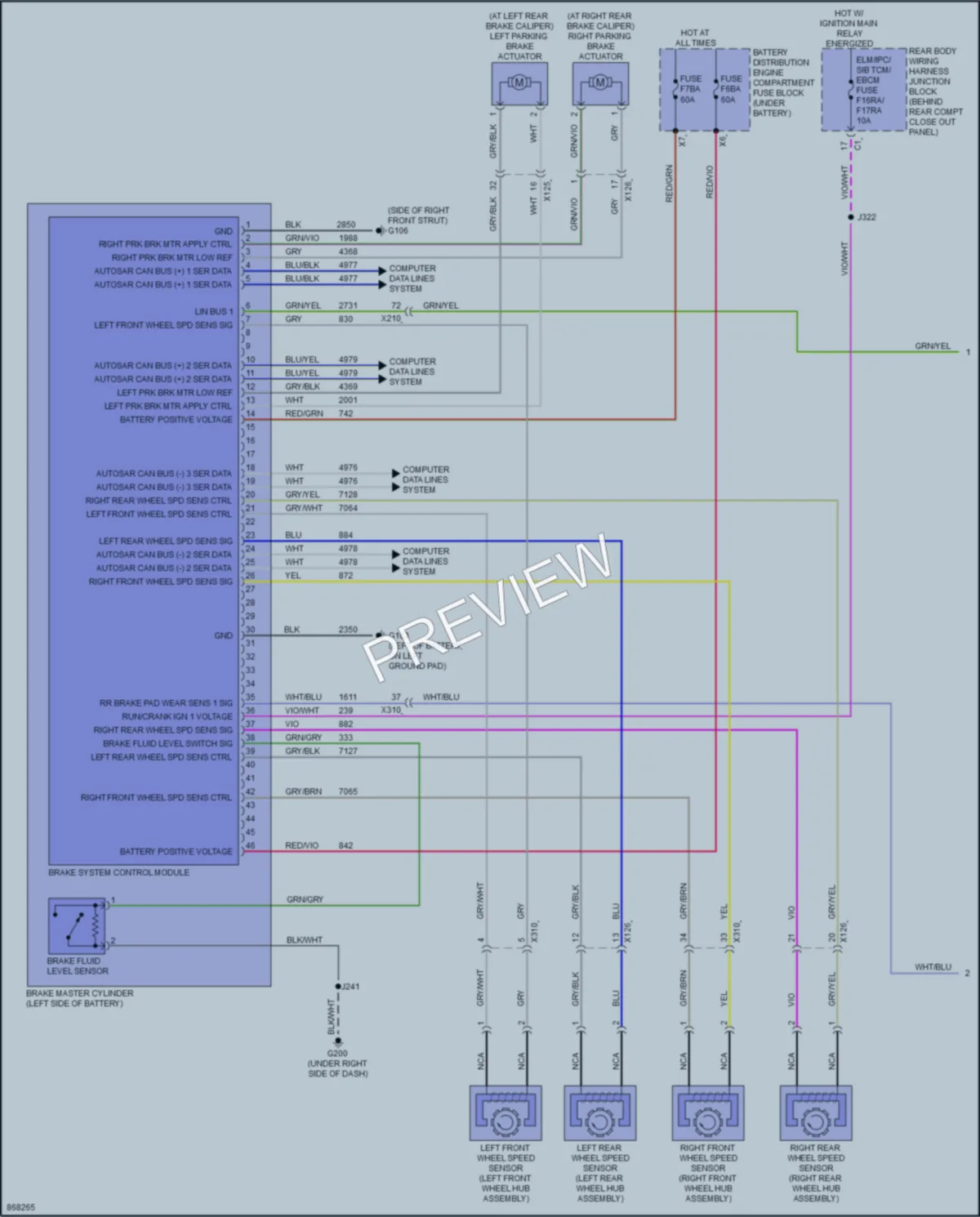 2024 Chevrolet CorvetteZ06 Anti Lock Brakes wiring diagram preview