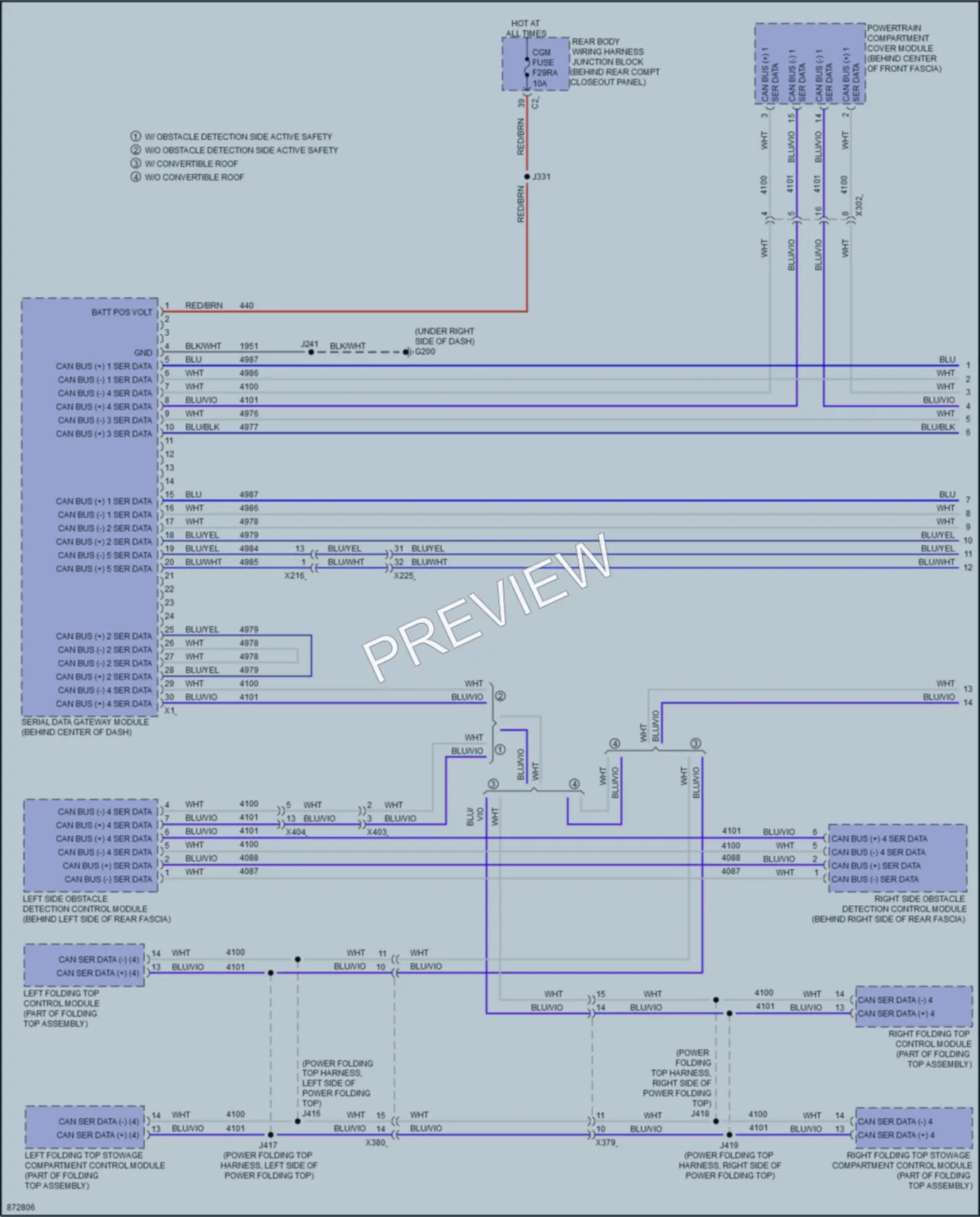 2024 Chevrolet CorvetteZ06 Computer Data Lines wiring diagram preview