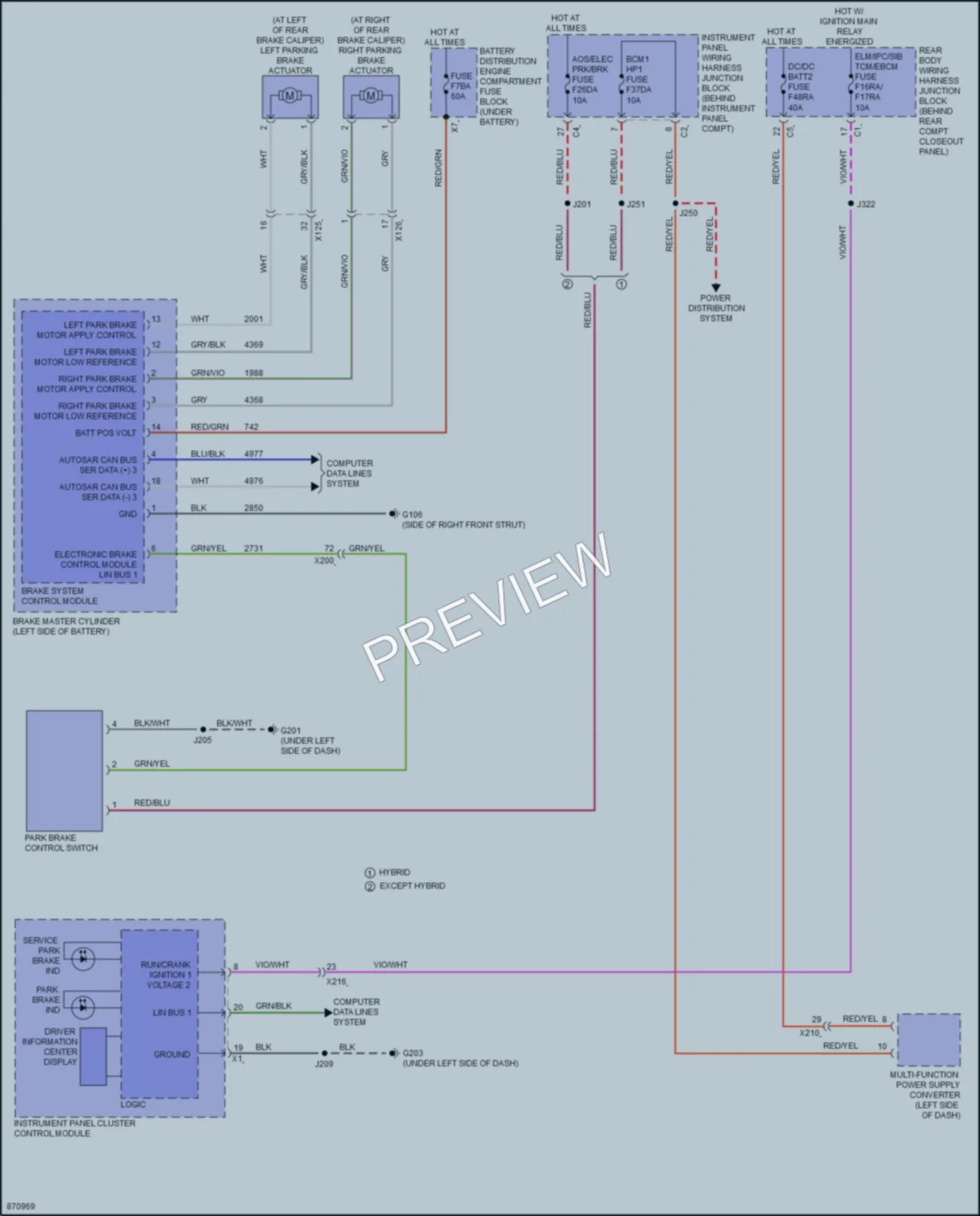 2024 Chevrolet CorvetteZ06 Shift Interlock wiring diagram preview