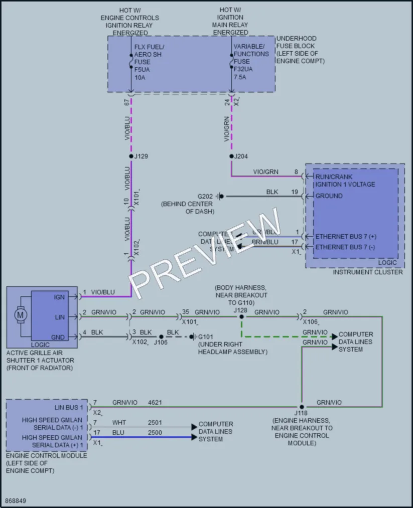2024 Chevrolet Equinox Active Bodyworks wiring diagram preview