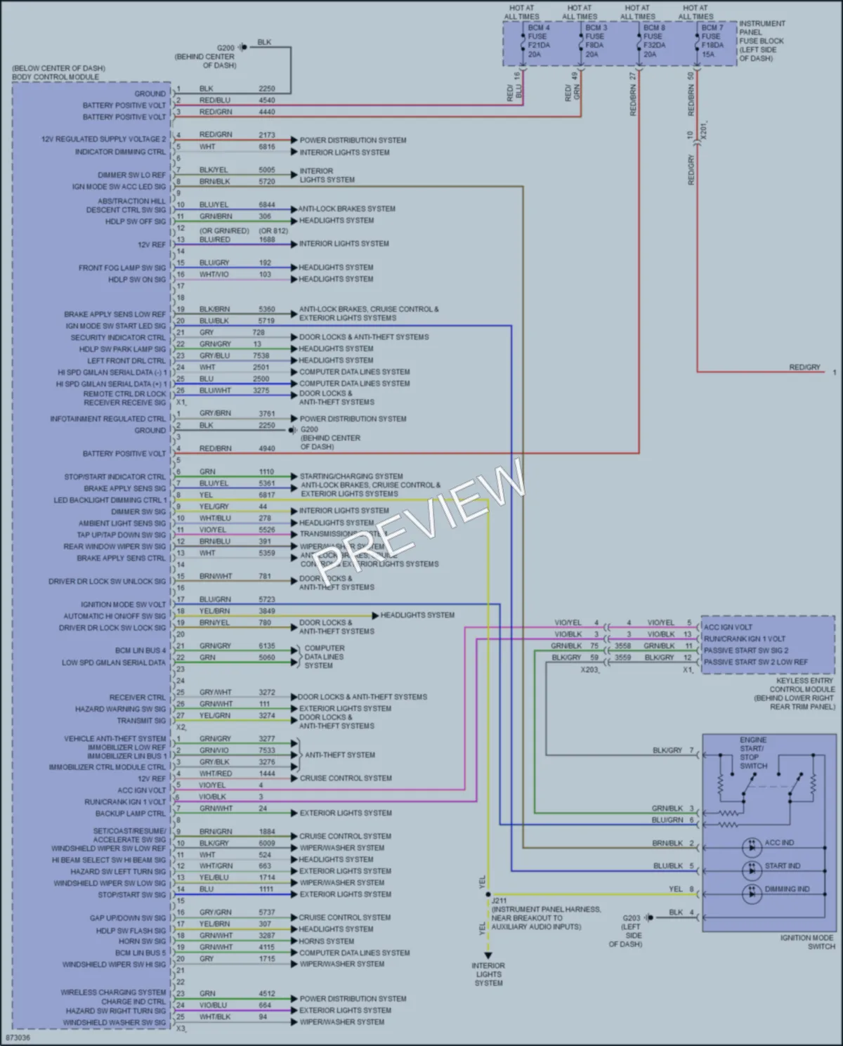 2024 Chevrolet Equinox Body Control Modules wiring diagram preview