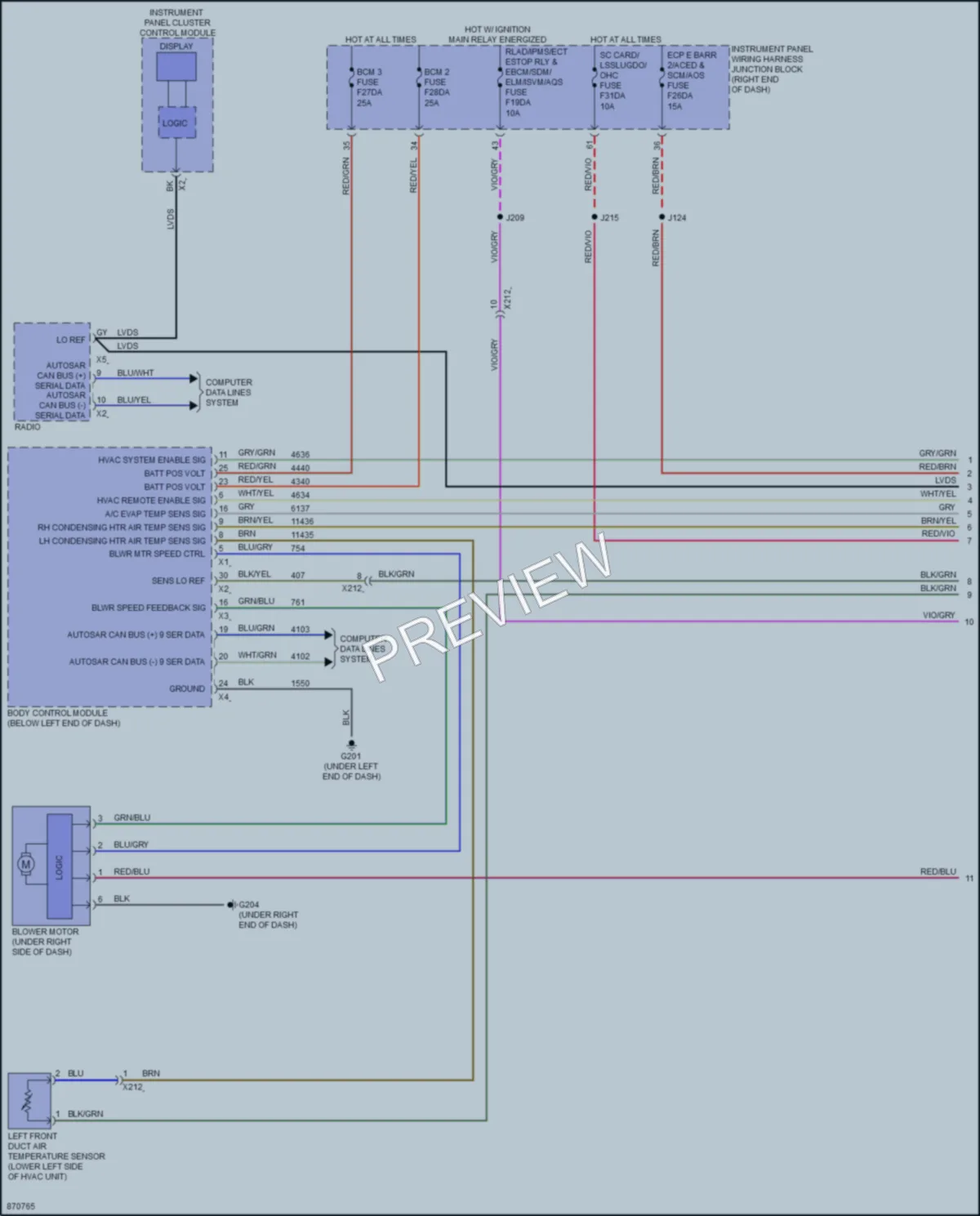 2024 Chevrolet EquinoxEV Air Conditioning wiring diagram preview