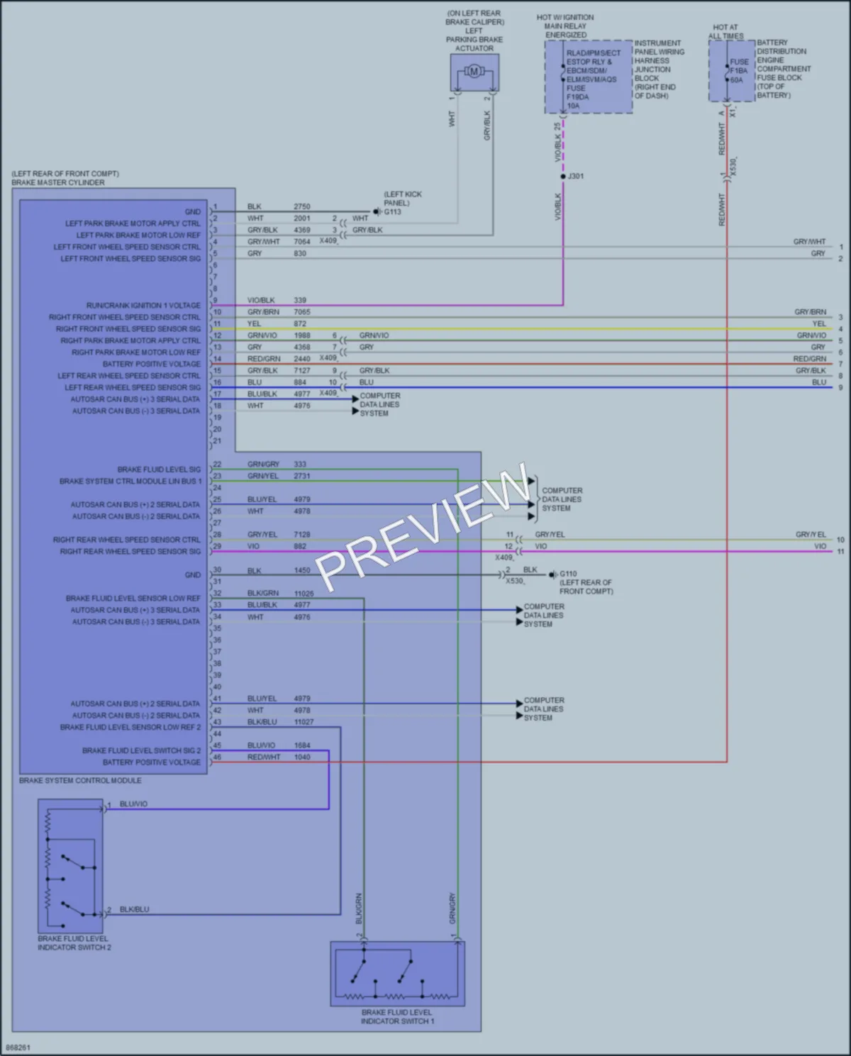 2024 Chevrolet EquinoxEV Anti Lock Brakes wiring diagram preview