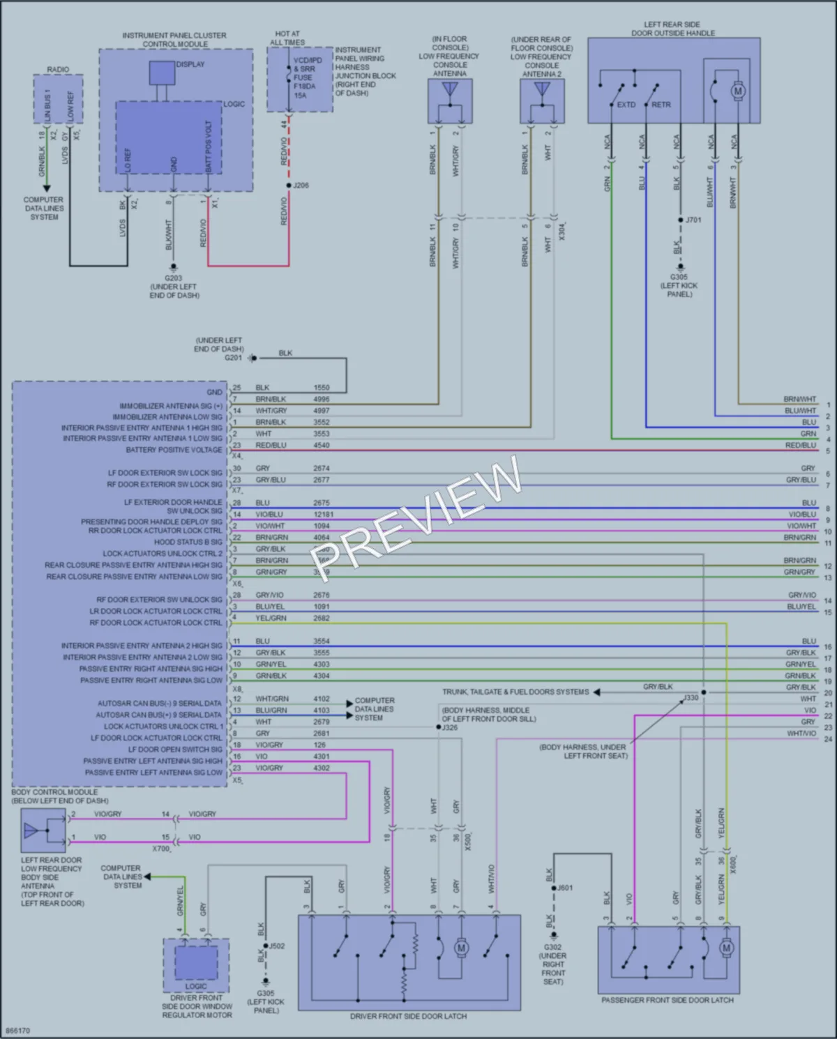 2024 Chevrolet EquinoxEV Power Door Locks wiring diagram preview