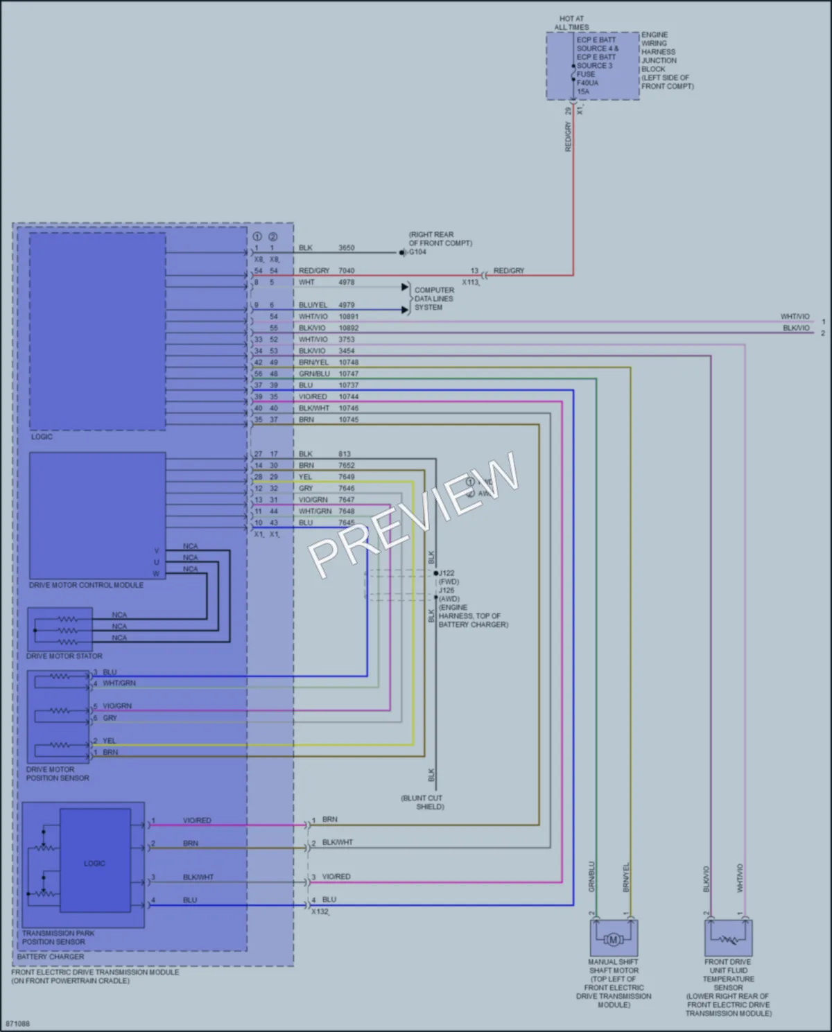 2024 Chevrolet EquinoxEV Transmission wiring diagram preview