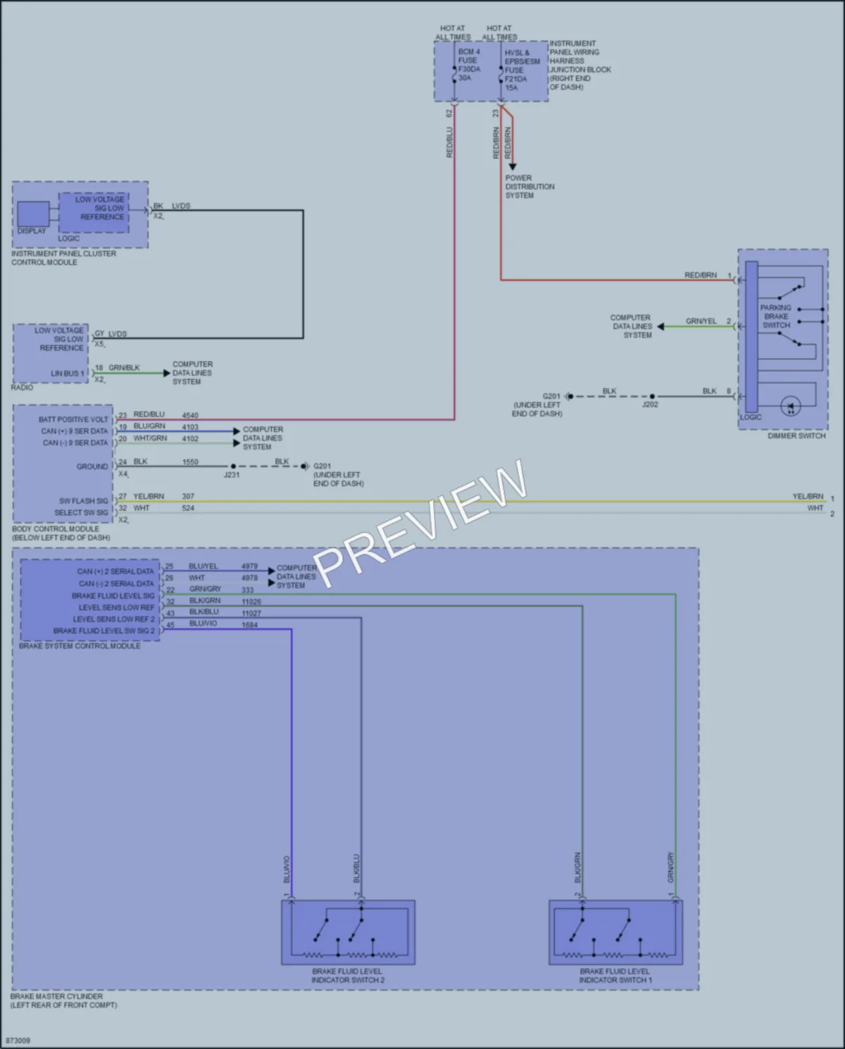 2024 Chevrolet EquinoxEV Warning Systems wiring diagram preview
