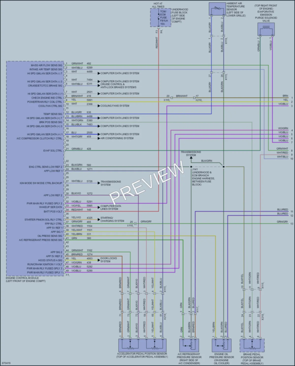 2024 Chevrolet Malibu Engine Performance wiring diagram preview