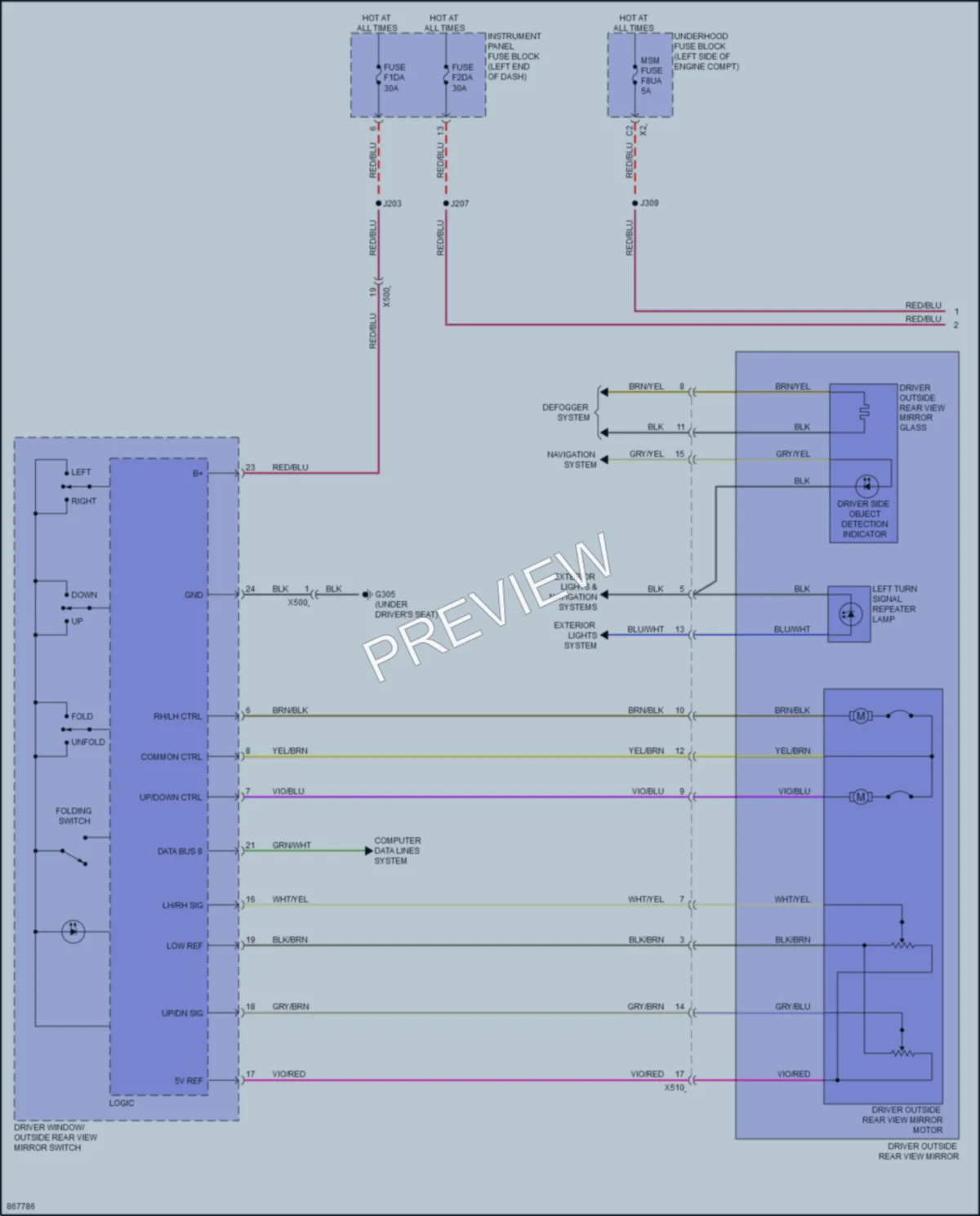 2024 Chevrolet Malibu Memory Systems wiring diagram preview