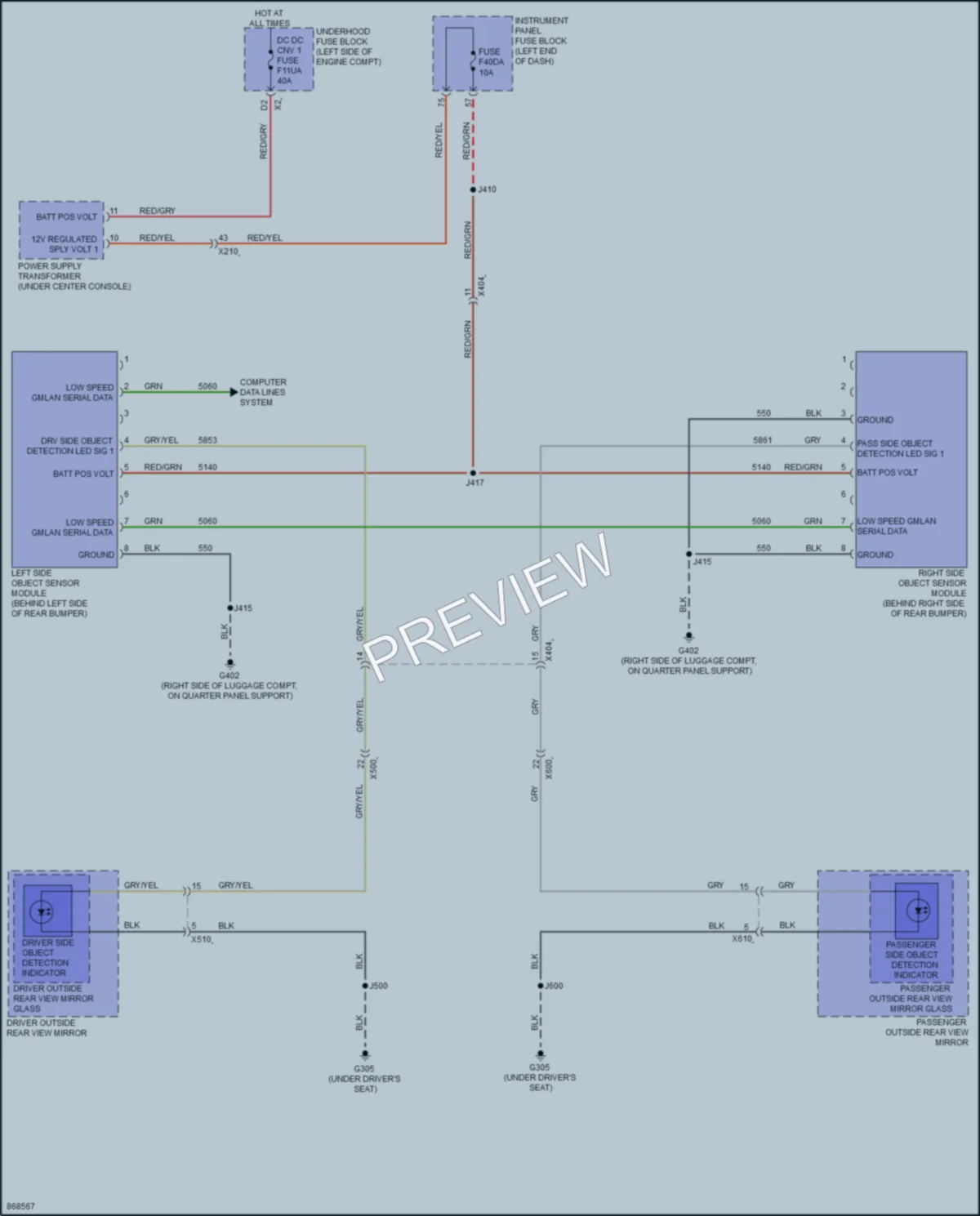 2024 Chevrolet Malibu Navigation wiring diagram preview