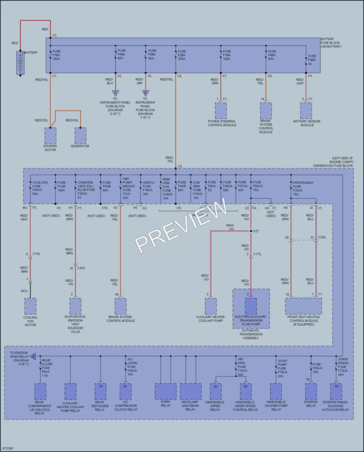 2024 Chevrolet Malibu Power Distribution wiring diagram preview