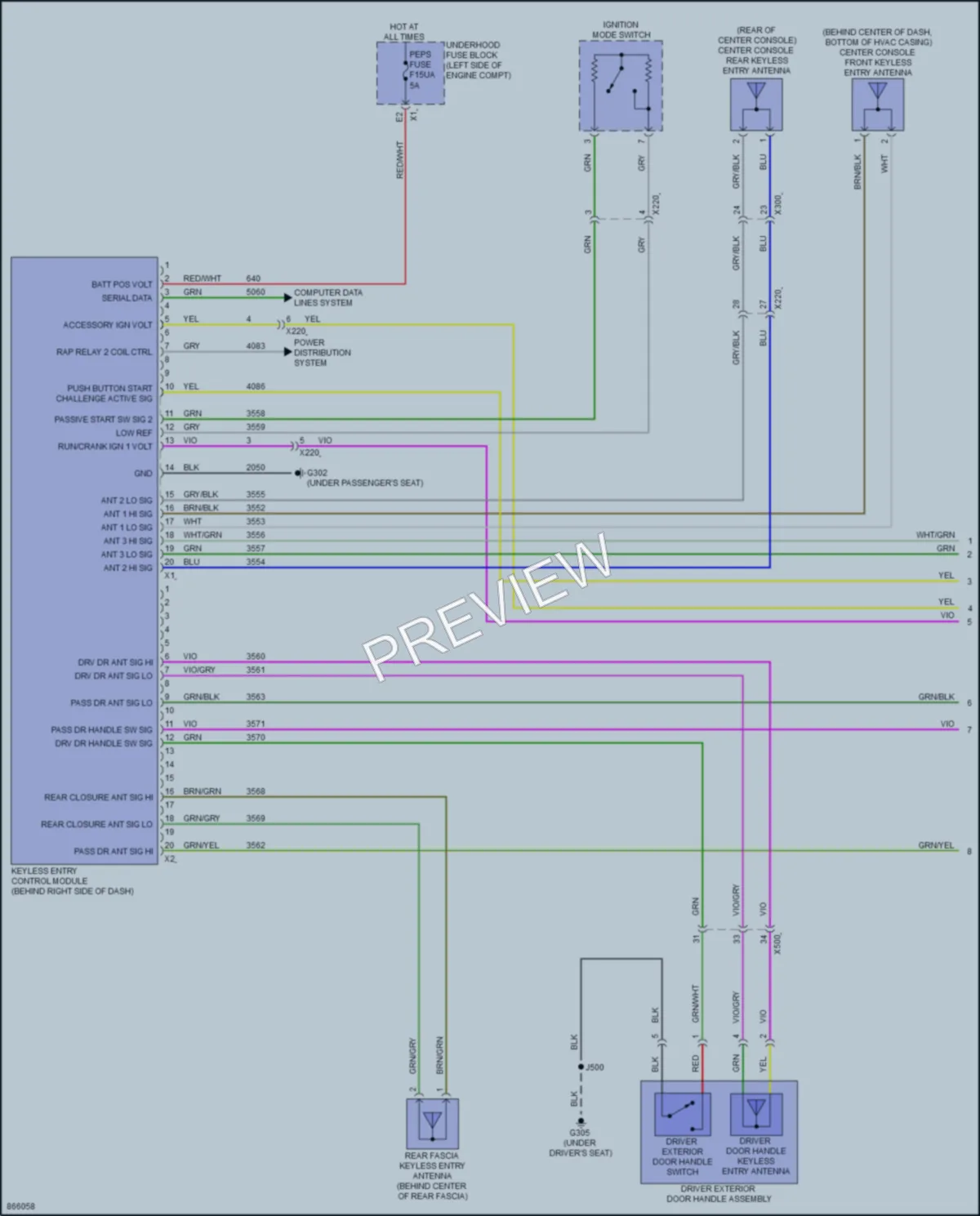 2024 Chevrolet Malibu Power Door Locks wiring diagram preview